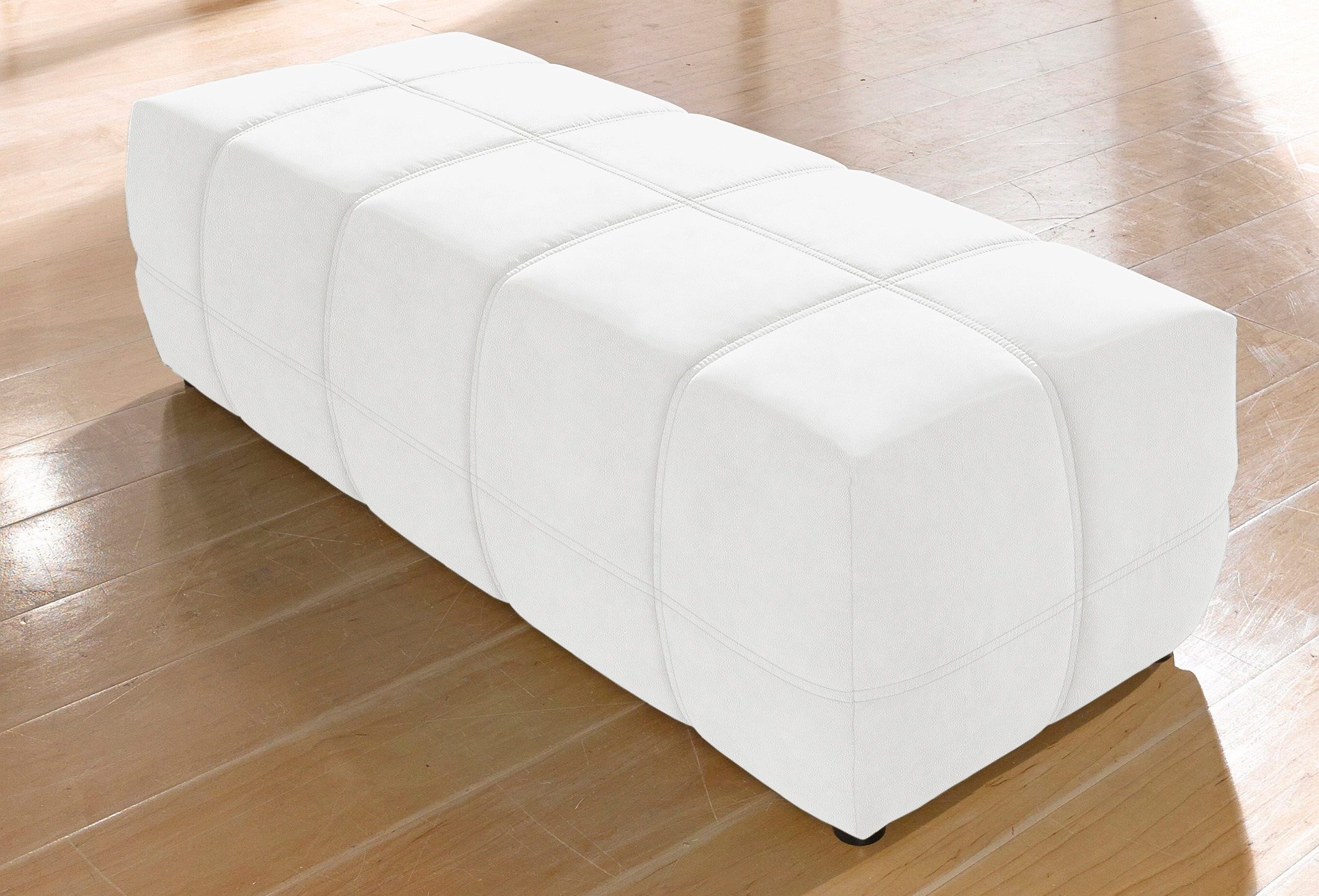 DOMO collection Hocker "BRANDON, komfortabel" große Ausführung passend zu "Brandon", auch in Cord