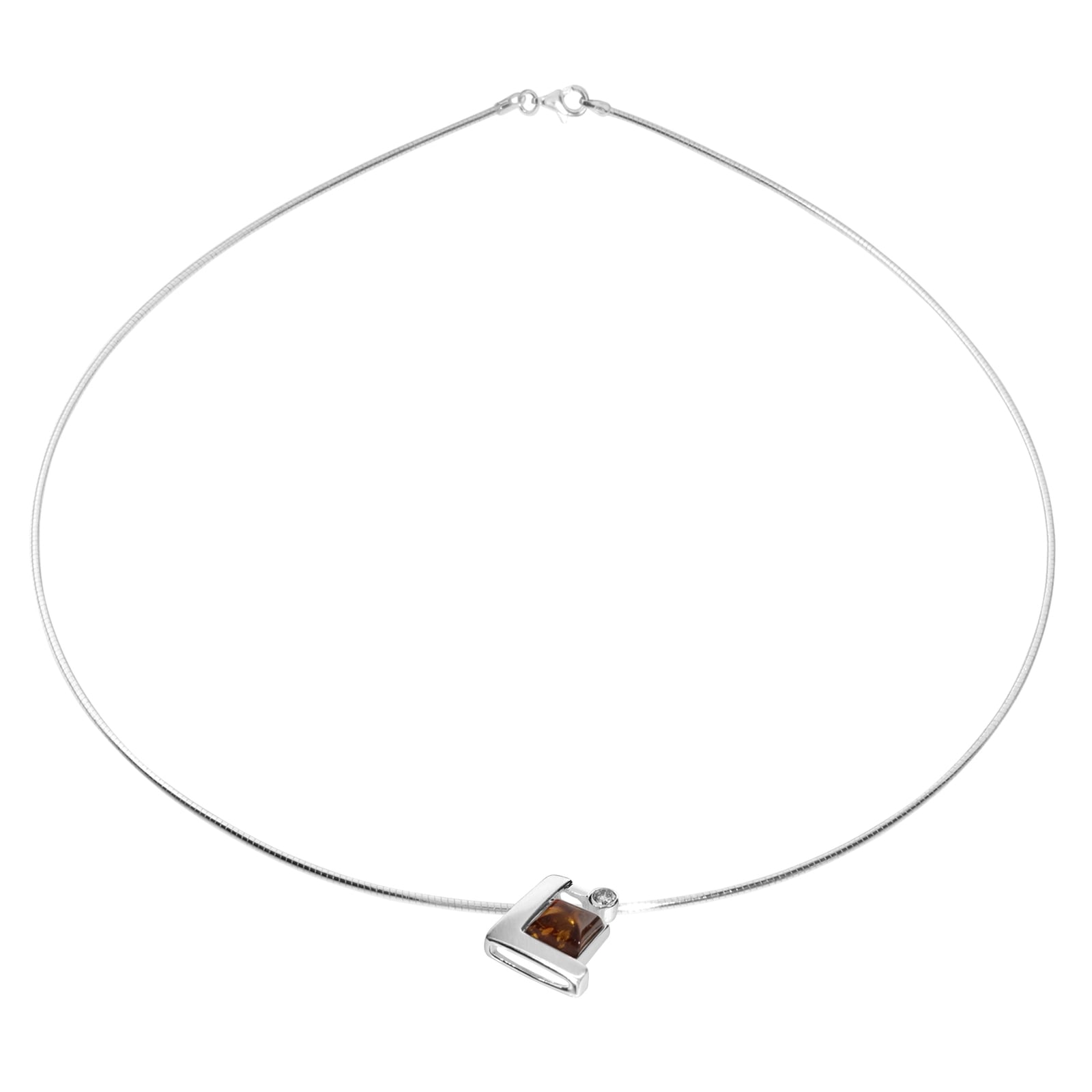 OSTSEE-SCHMUCK Halsreif »Ostsee-Schmuck Halsreif mit Anhänger Gleiter-Diane«, (2 tlg.)