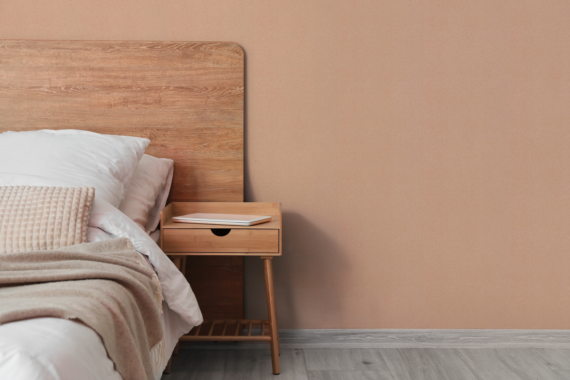 A.S. Création Vliestapete "Attractive 3 Soft Linen" matt uni aufgeschäumt fein strukturiert
