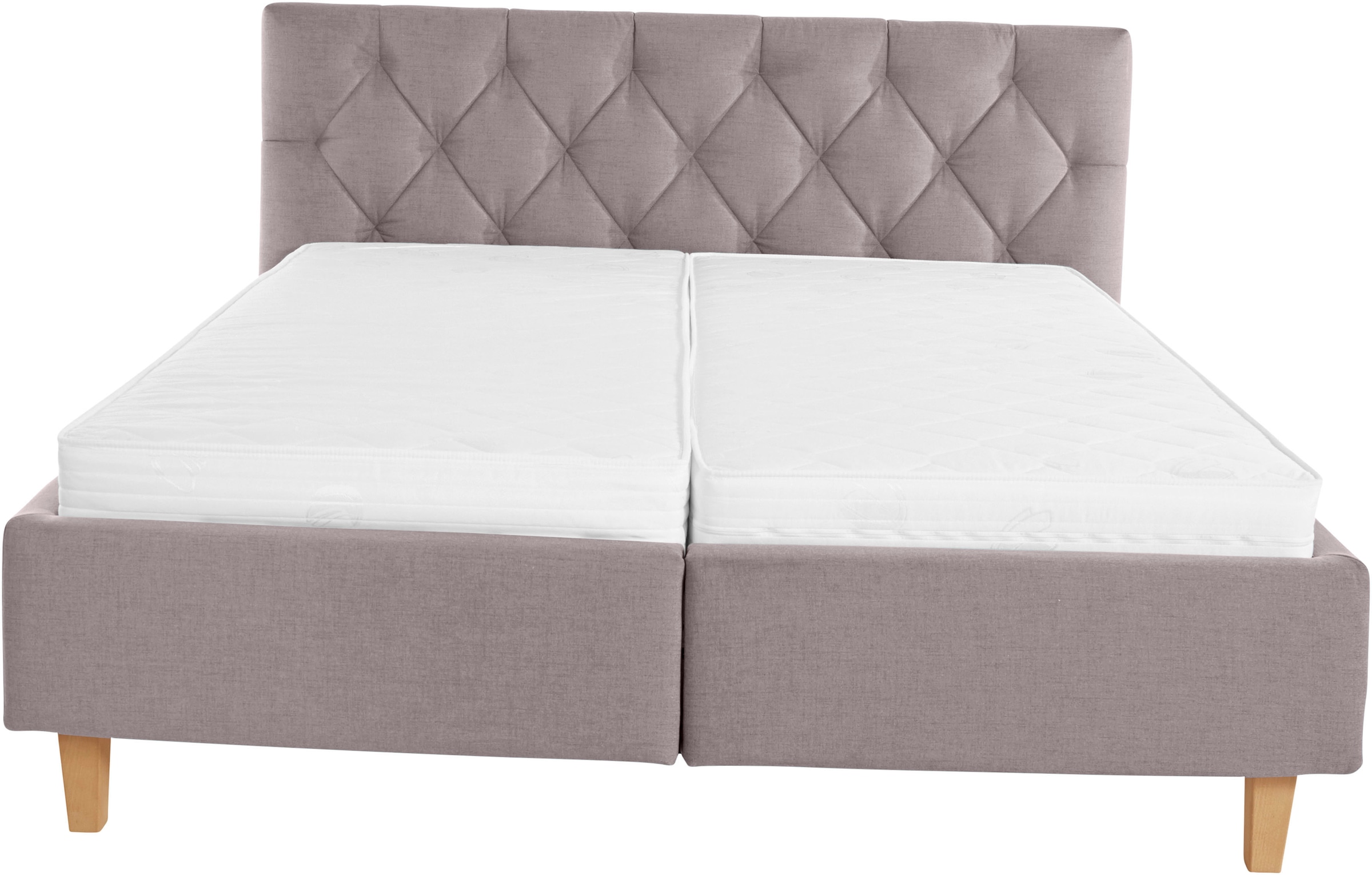 Guido Maria Kretschmer Home&Living Polsterbett »Sunley 100«, Kreuzsteppung, Kopfteilhöhe 102 cm, ohne oder mit Matratze/Lattenrost