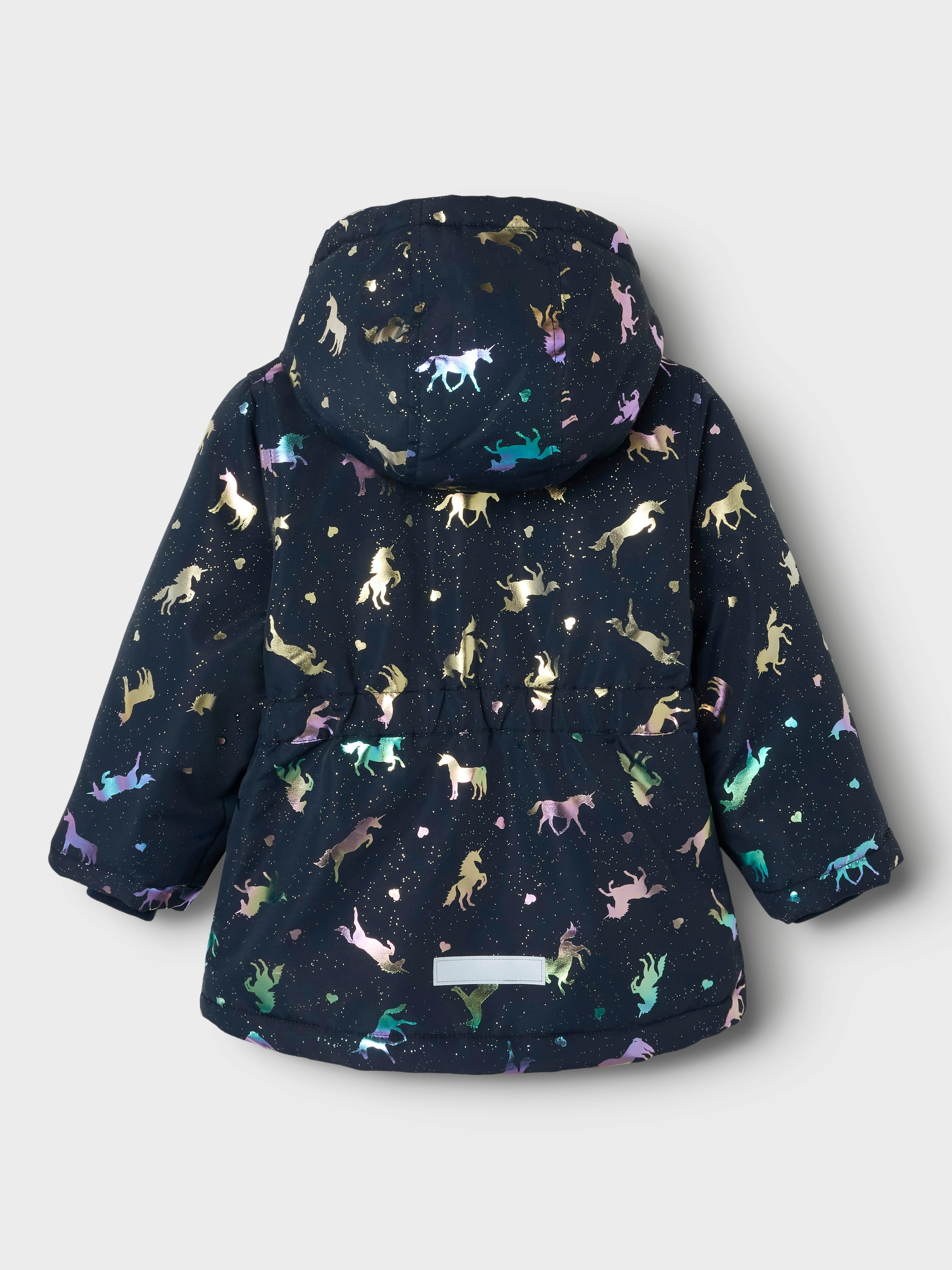Name It Outdoorjacke »NMFMAXI PA JACKET FOIL AOP NOOS«, mit Kapuze, mit dekorativen und reflektierenden Details