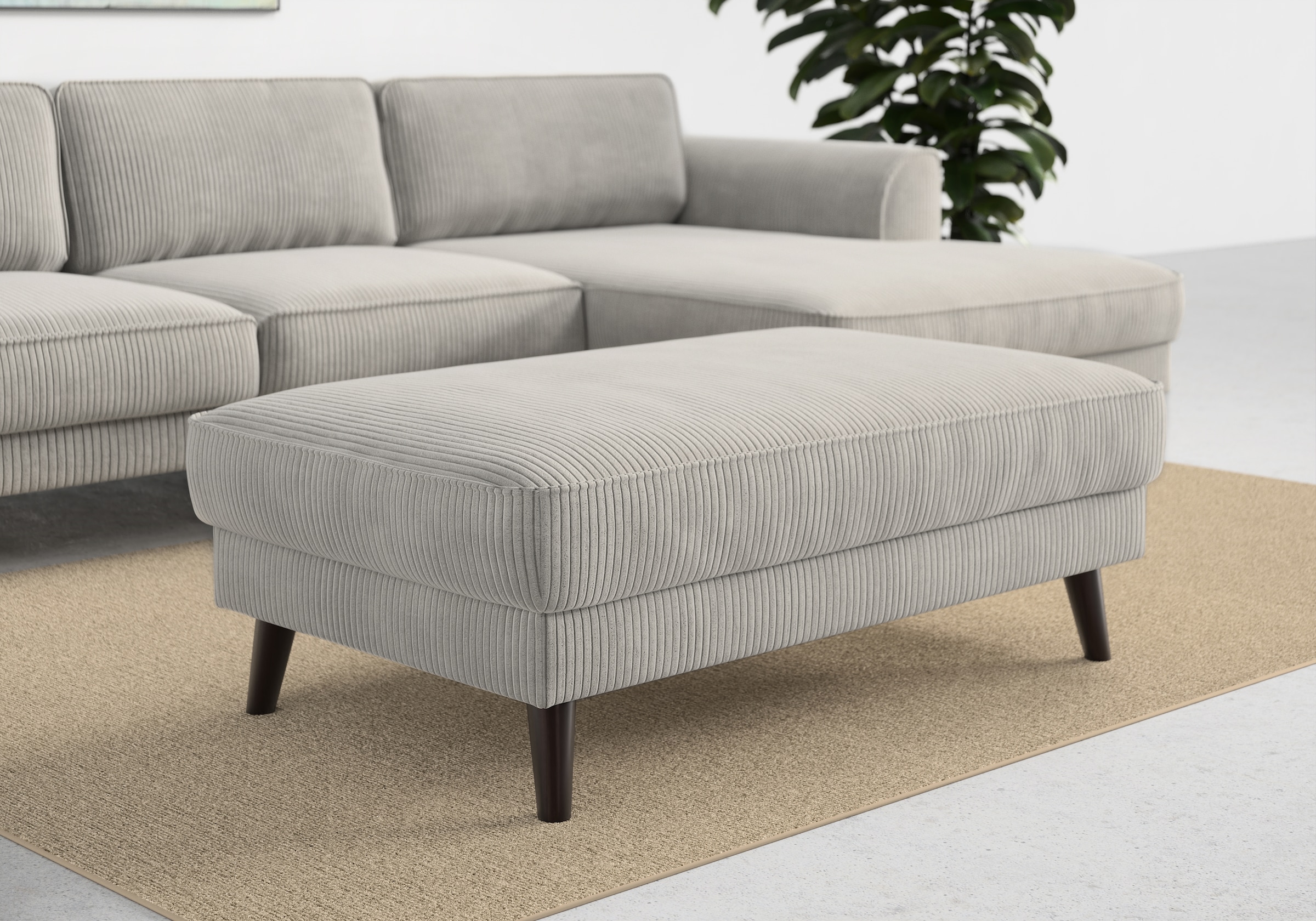 TRENDMANUFAKTUR Polsterhocker "Lumber Jack" 1 Stk. tlg. in moderner Optik, günstig online kaufen