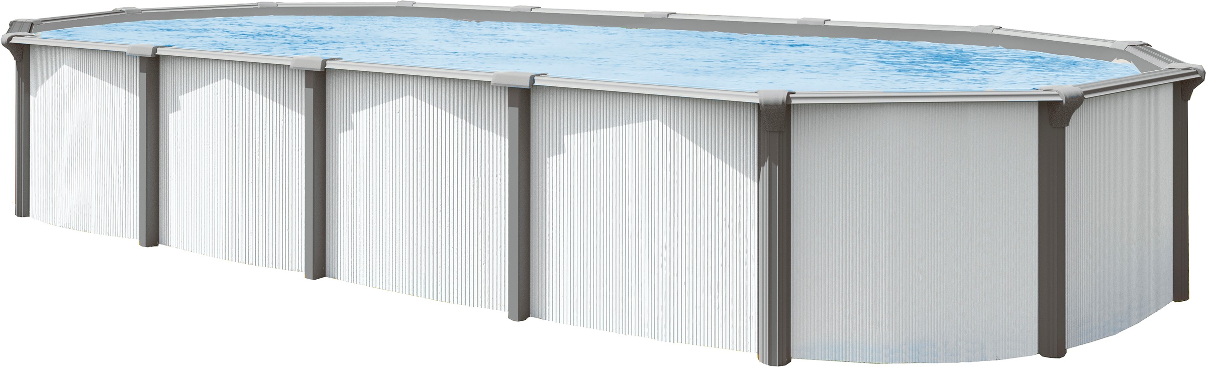 KWAD Ovalpool »Green line Evolution«, (Komplett-Set, 10 tlg.), 6,1x3,7x1,32 Innenfolie in blau, sand oder grau erhältlich