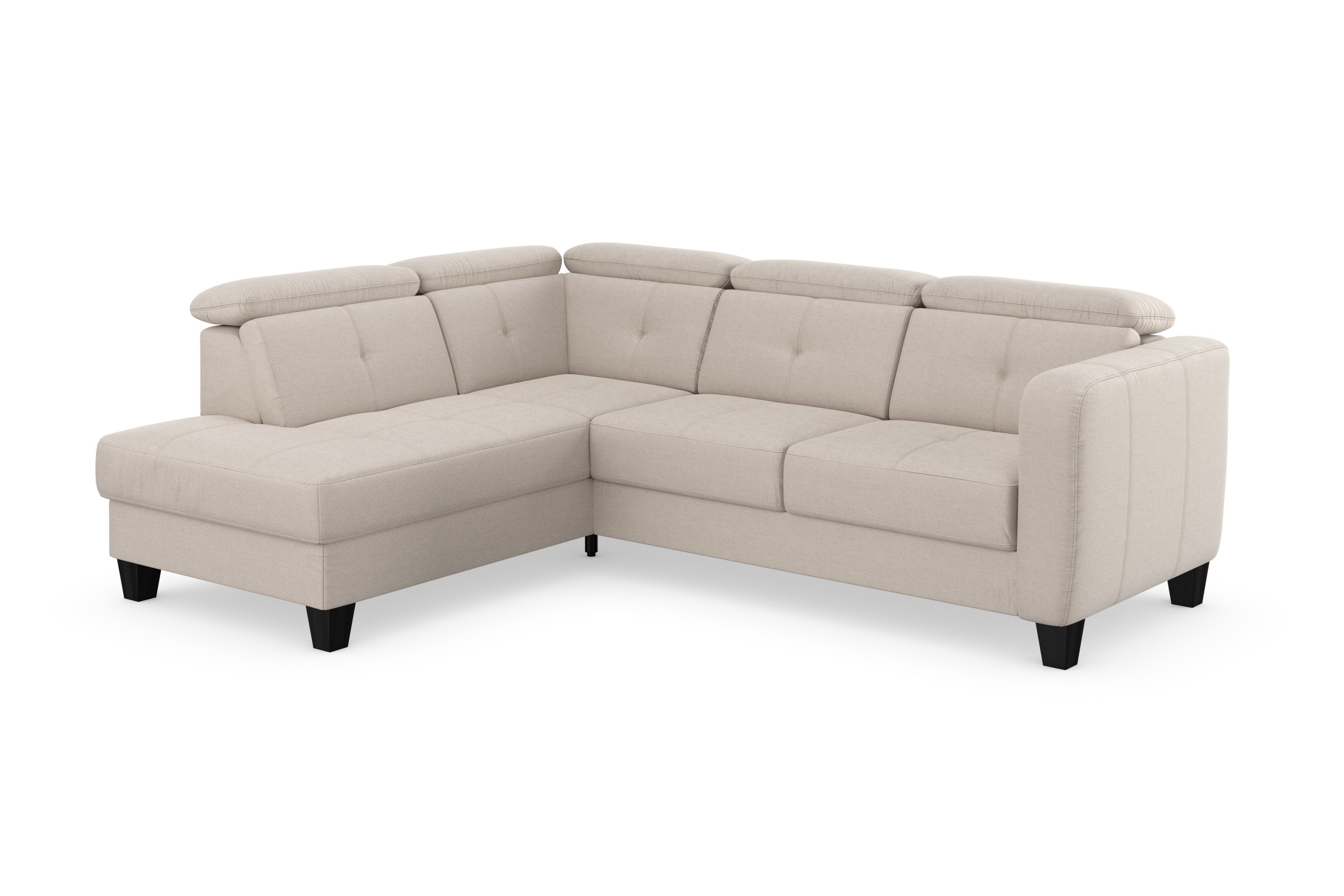 Thumbnail - sit&more Ecksofa "Belluci L-Form", inklusive Federkern, wahlweise mit Bettfunktion und Bettkasten