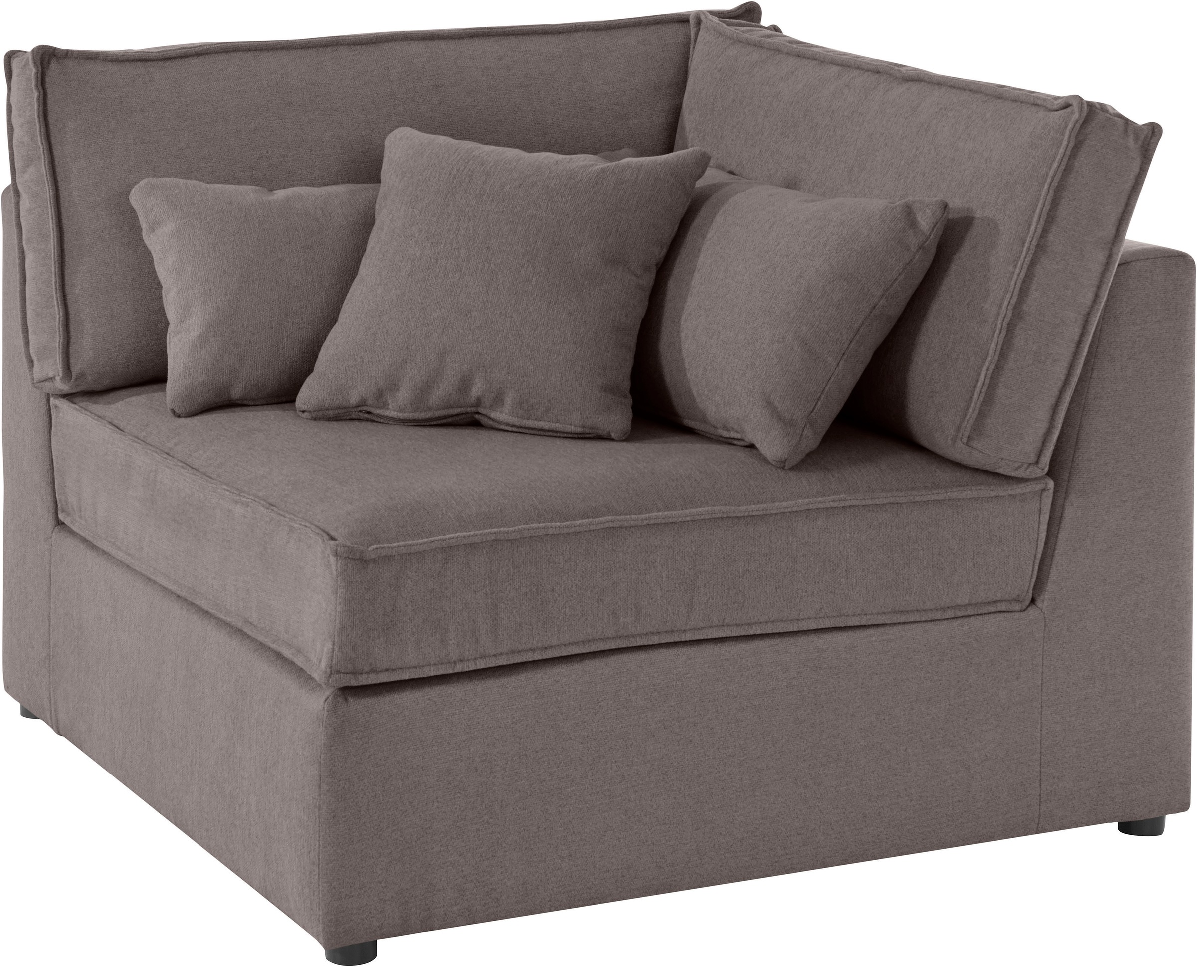 RAUM.ID Sofa-Eckelement "Florid", Teil eines Modulsofas, fester Sitzkomfort günstig online kaufen