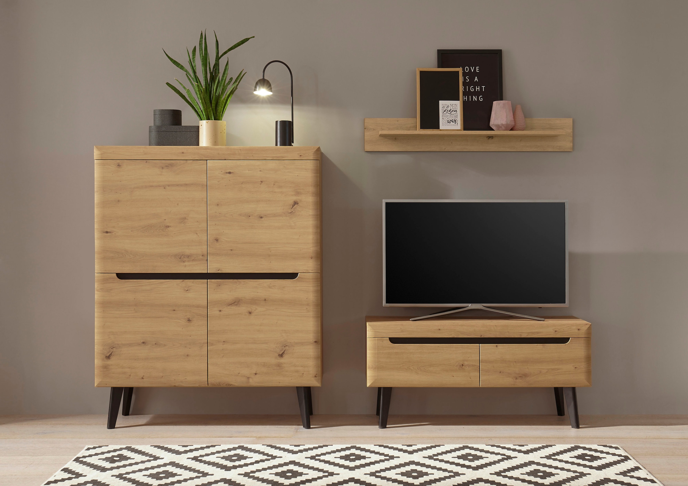 INOSIGN Wohnwand "Torge, Anbauwand, Schrankwand, Mediawand, Wohnzimmer-Set" günstig online kaufen