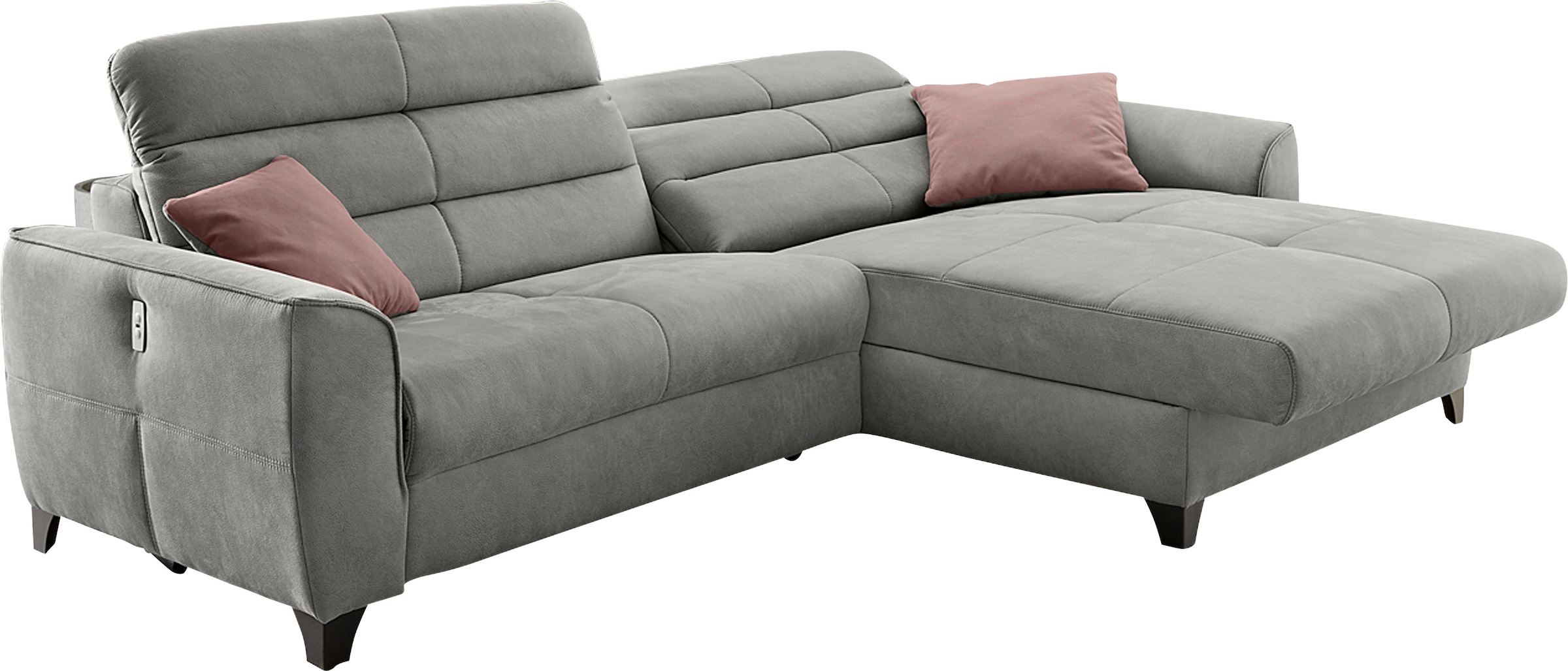 Jockenhöfer Gruppe Ecksofa »Double One L-Form«, mit 2x 120cm breiten, elektromotorischen Relaxfunktionen