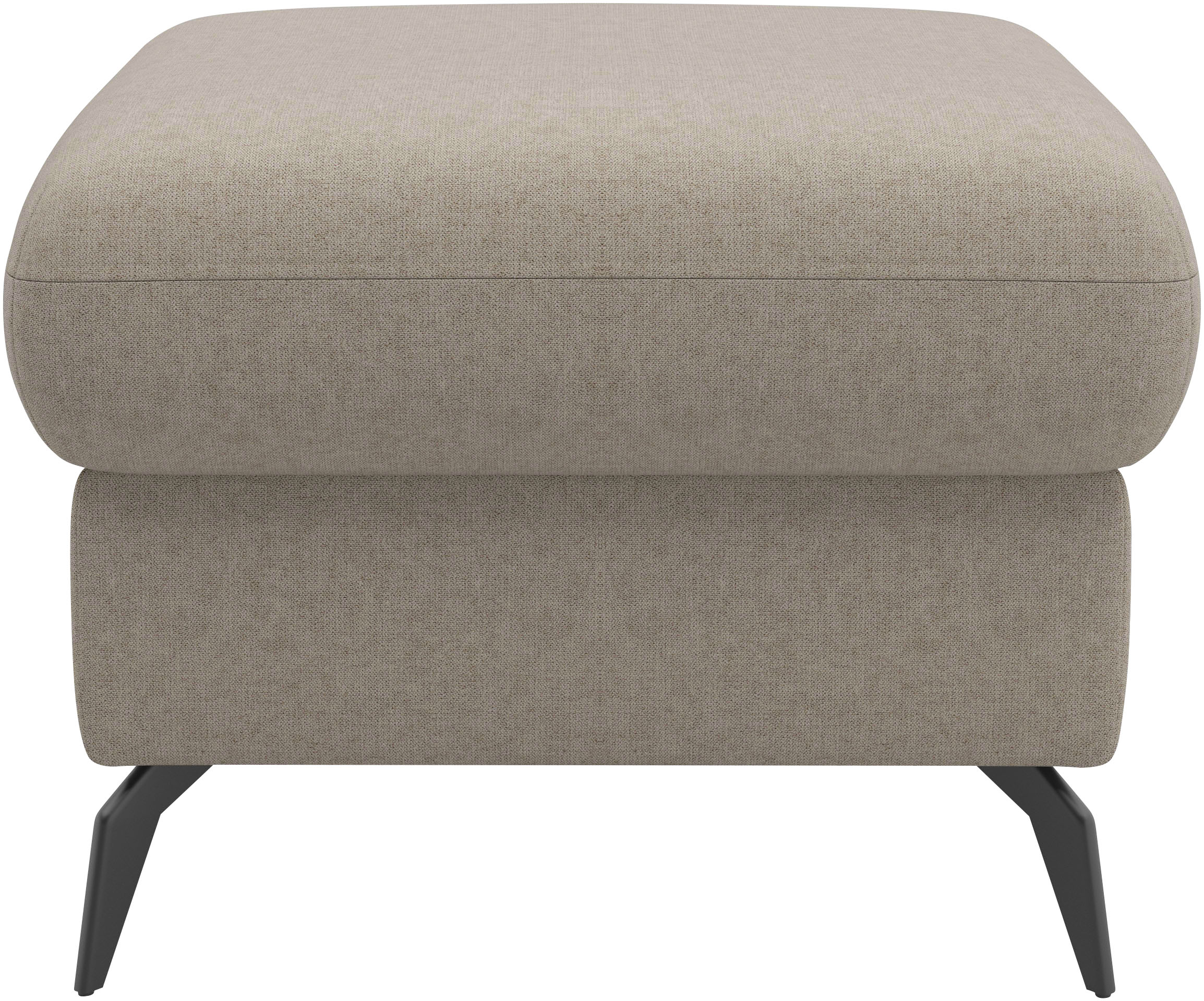 Thumbnail - Home affaire Polsterhocker "Rochelle" 1 Stk. tlg. moderne 15 cm Metallfüße