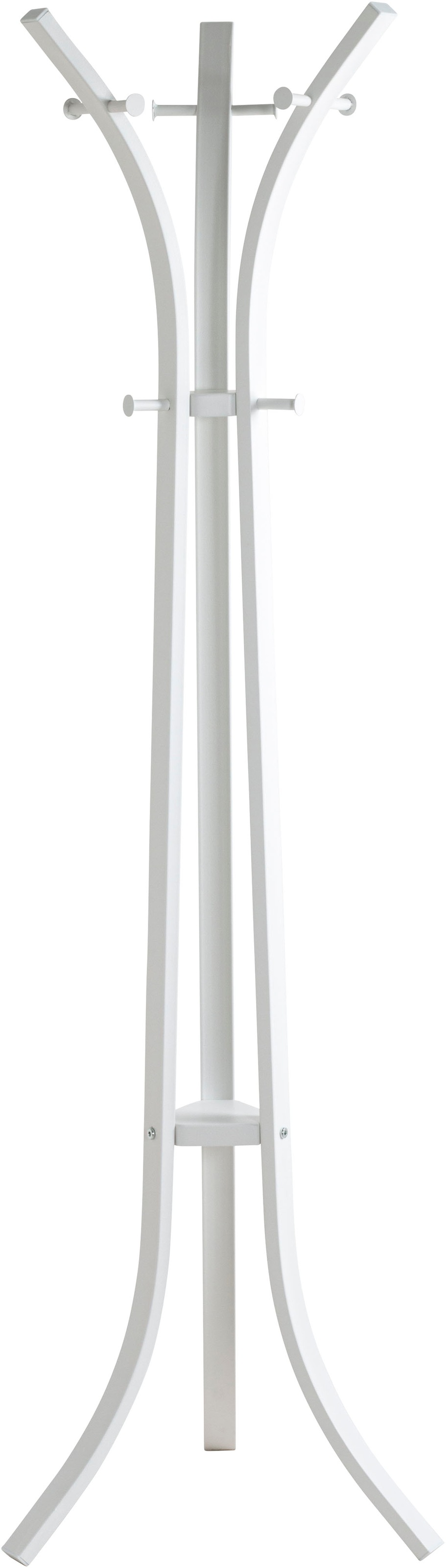 HAKU Garderobenständer »Kleiderständer, Standgarderobe« freiform - aus Metall Weiß - Ø/H 45/177 cm