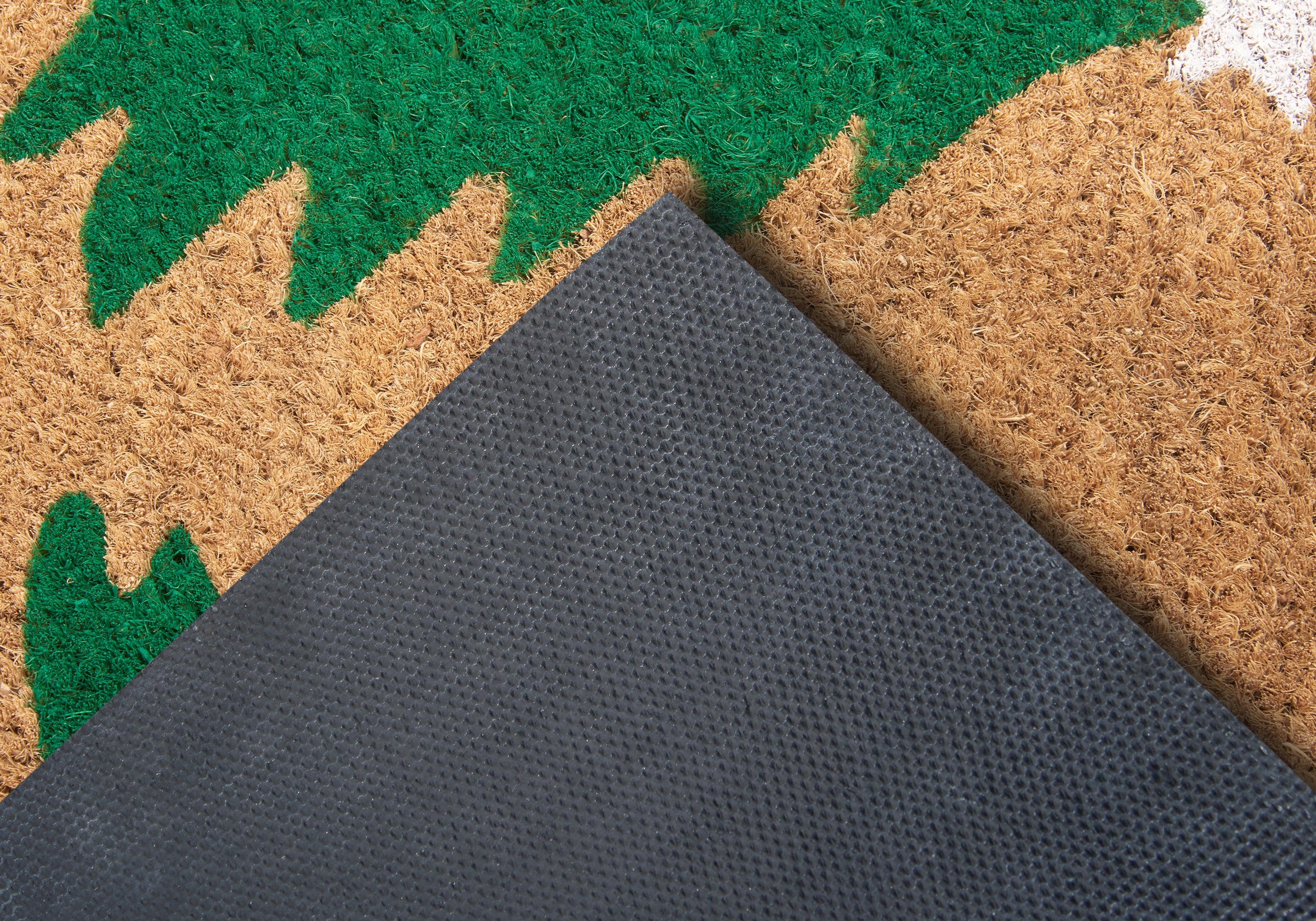 HANSE Home Fußmatte »Mix Mats Kokos Decorated Pine Trees, Türmatte«, rechteckig, 15 mm Höhe, Weihnachten, Schmutzfangmatte, Outdoor, Rutschfest, Innen, Kokosmatte