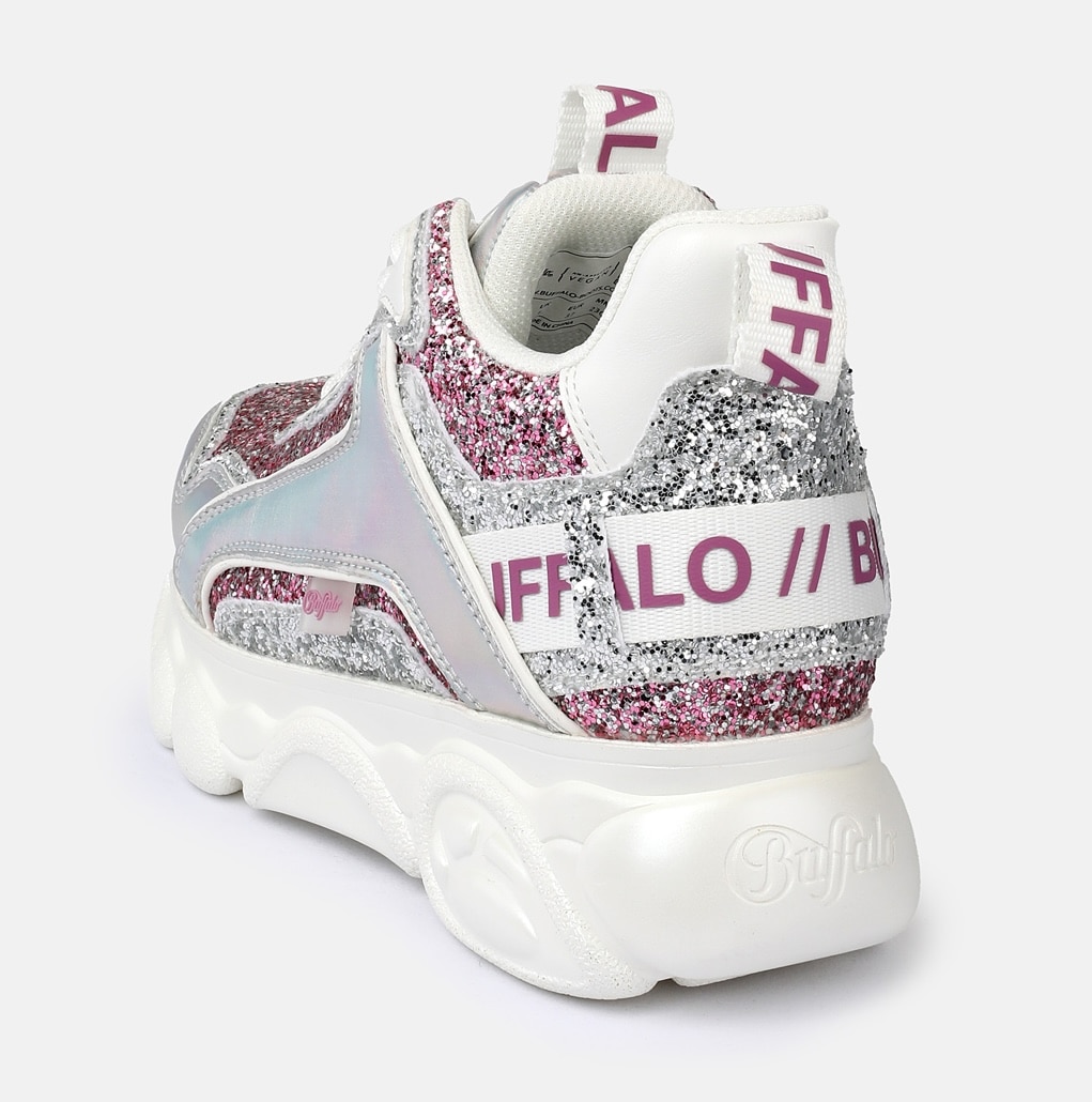 Buffalo Plateausneaker »CLD Chai«  Schnürschuh, Halbschuh, Chunky-Sneaker mit Glitter