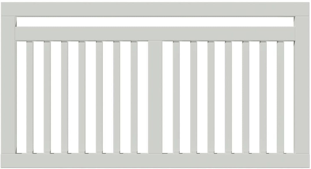 PLUS Gartenzaun "Linea", Höhe: 80 cm, Gesamtlänge: 4,78 bis 23,62 m, zum Einbetonieren