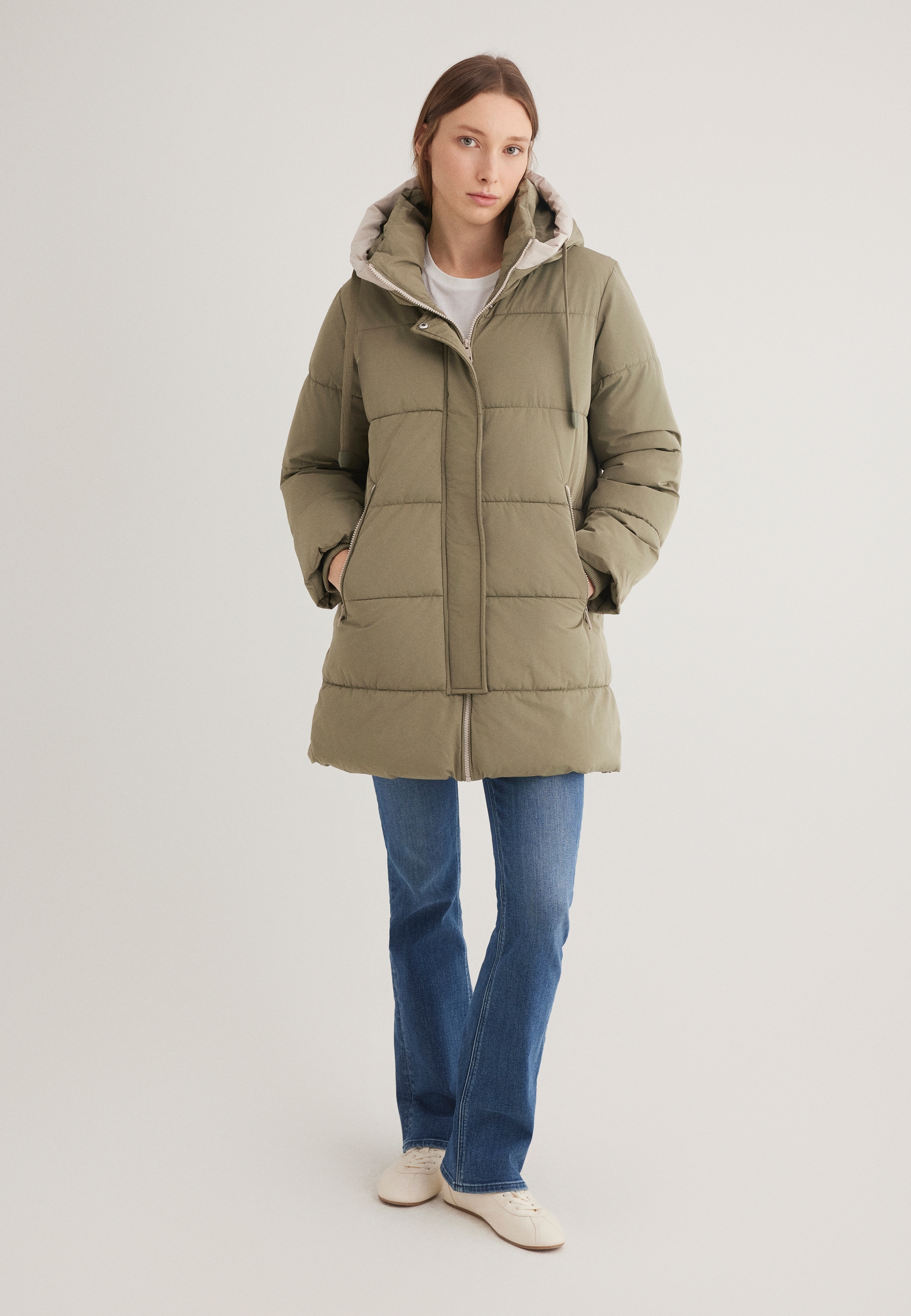 Mavi Parka "LONG PUFFER", Lange Steppjacke günstig online kaufen