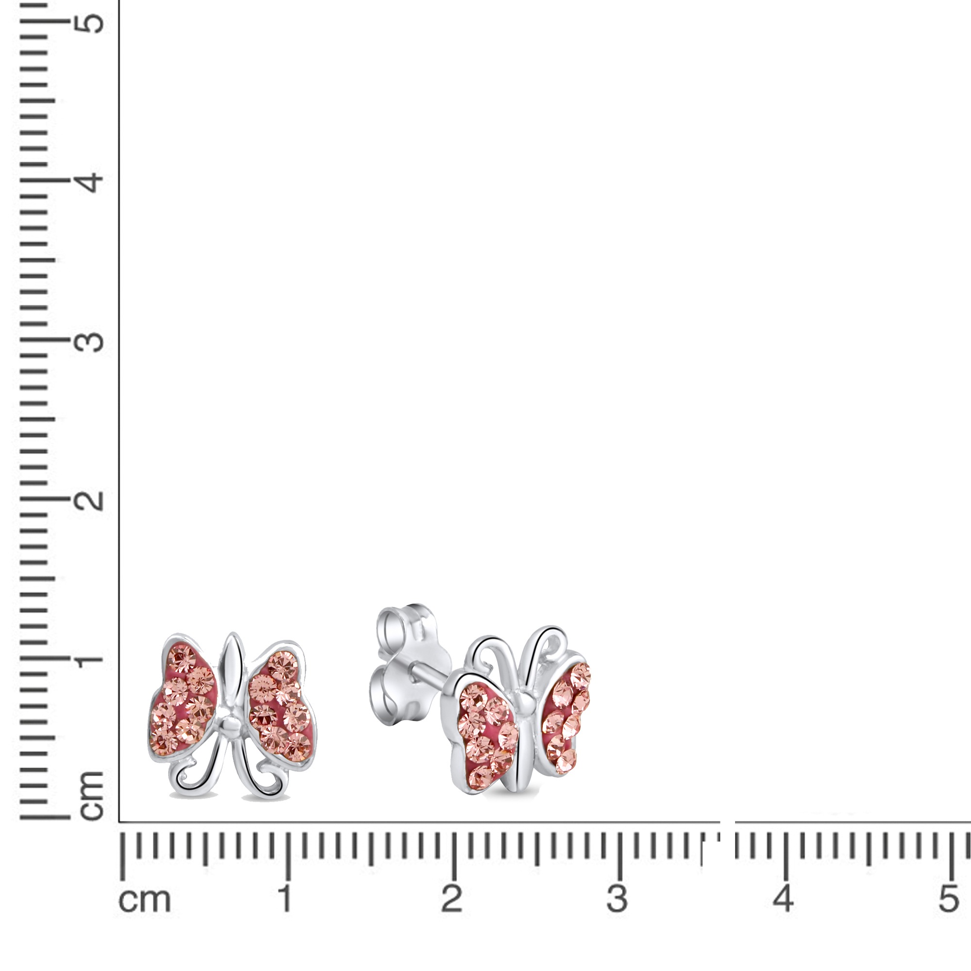 Zeeme Paar Ohrstecker »925 Sterling Silber Schmetterling«