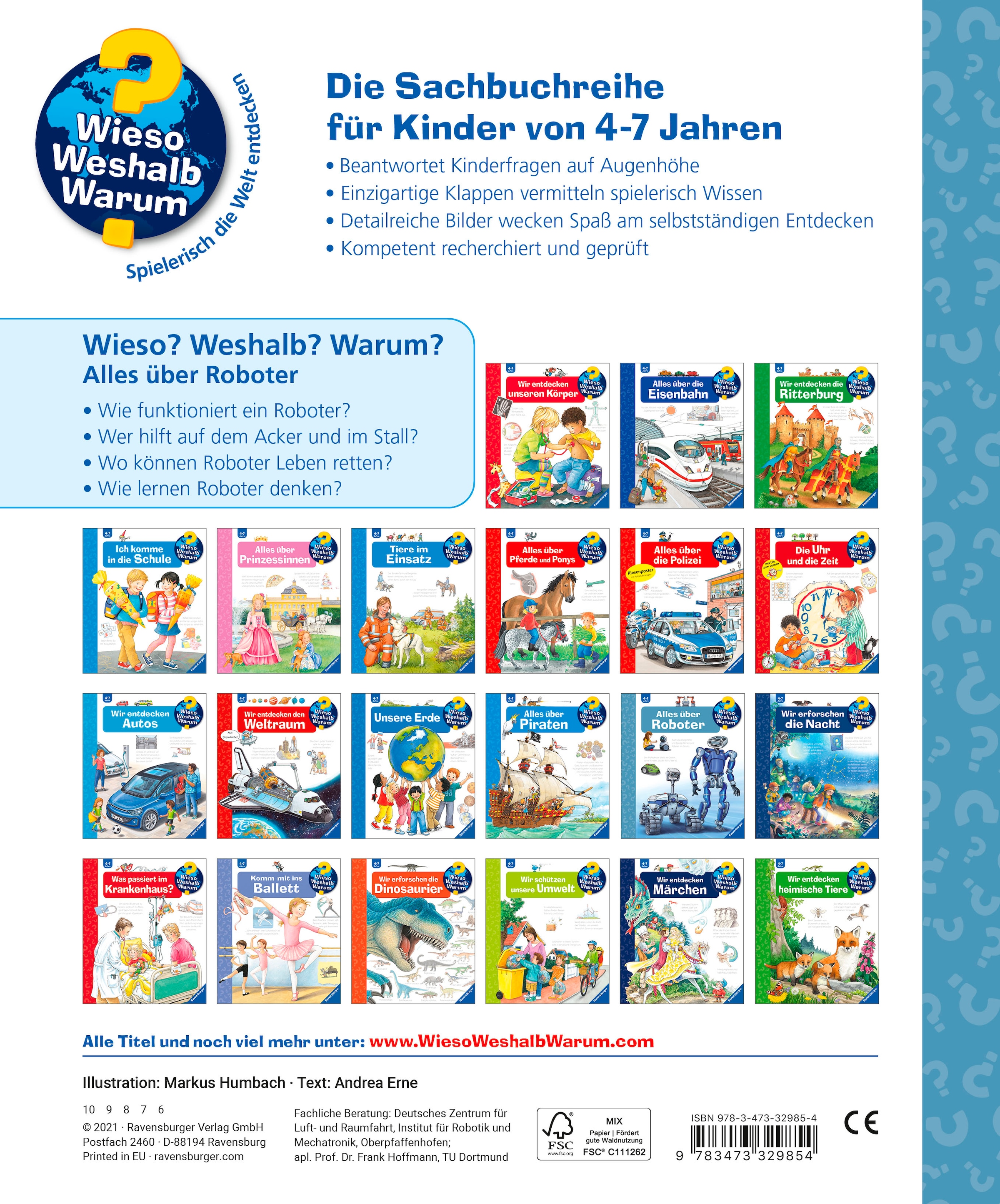 Ravensburger Buch »Wieso? Weshalb? Warum?, Band 47: Alles über Roboter«