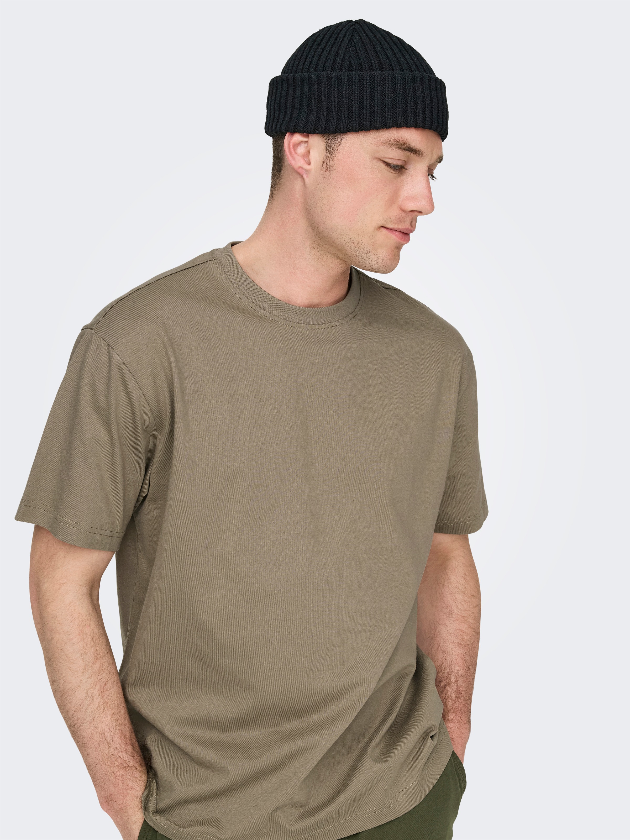 ONLY & SONS Rundhalsshirt "ONSFRED RLX SS TEE" Baumwolle, relaxed fit günstig online kaufen