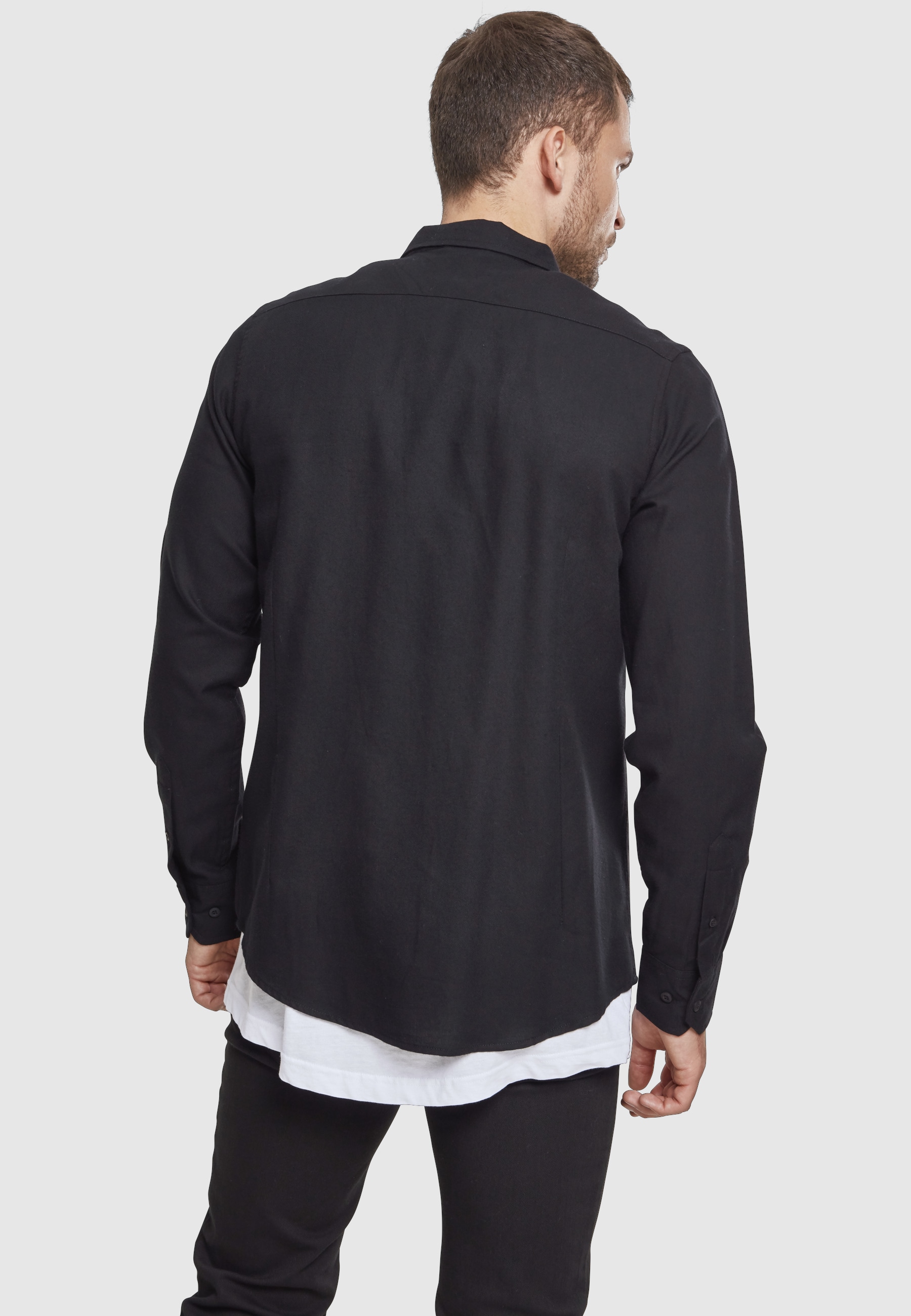 URBAN CLASSICS Kurzarmshirt »Urban Classics Herren Checked Flanell Shirt« 1 Stk.