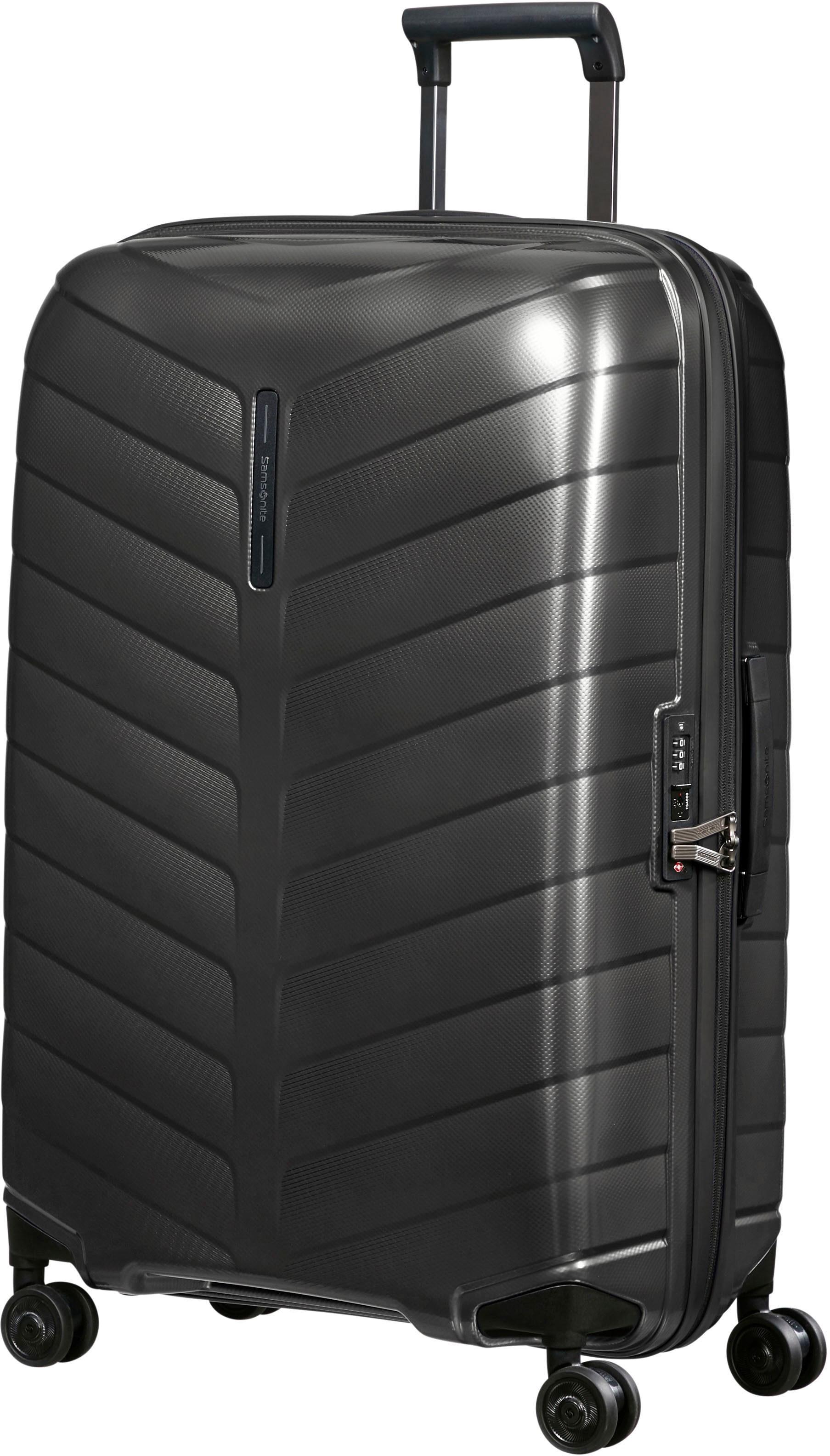 Samsonite Hartschalen-Trolley »Attrix, anthracite, 75 cm«, 4 Rollen, Reisekoffer Großer Koffer TSA-Zahlenschloss Made in Europe