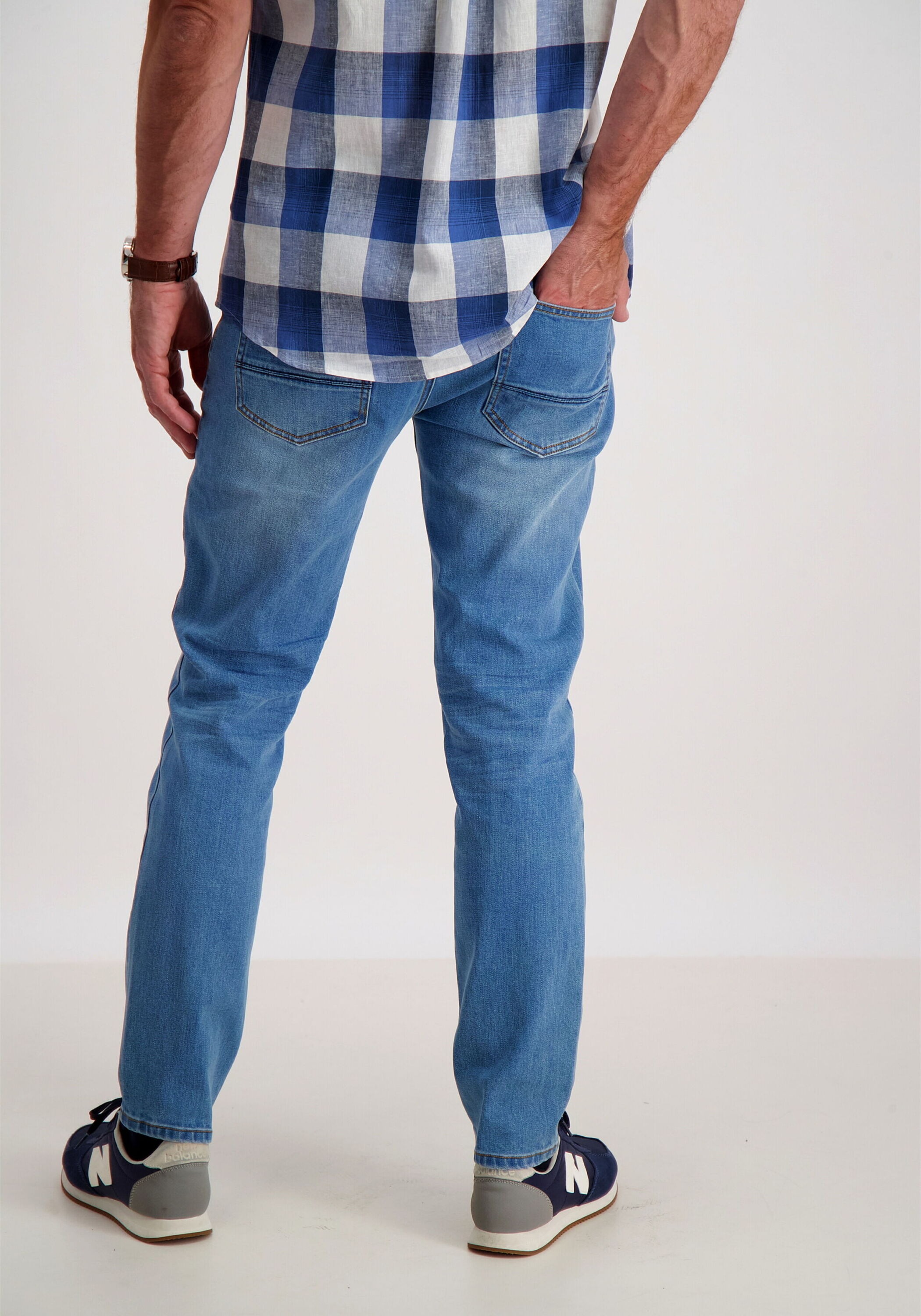 BISON 5-Pocket-Jeans "Jeans Tapered Fit" günstig online kaufen