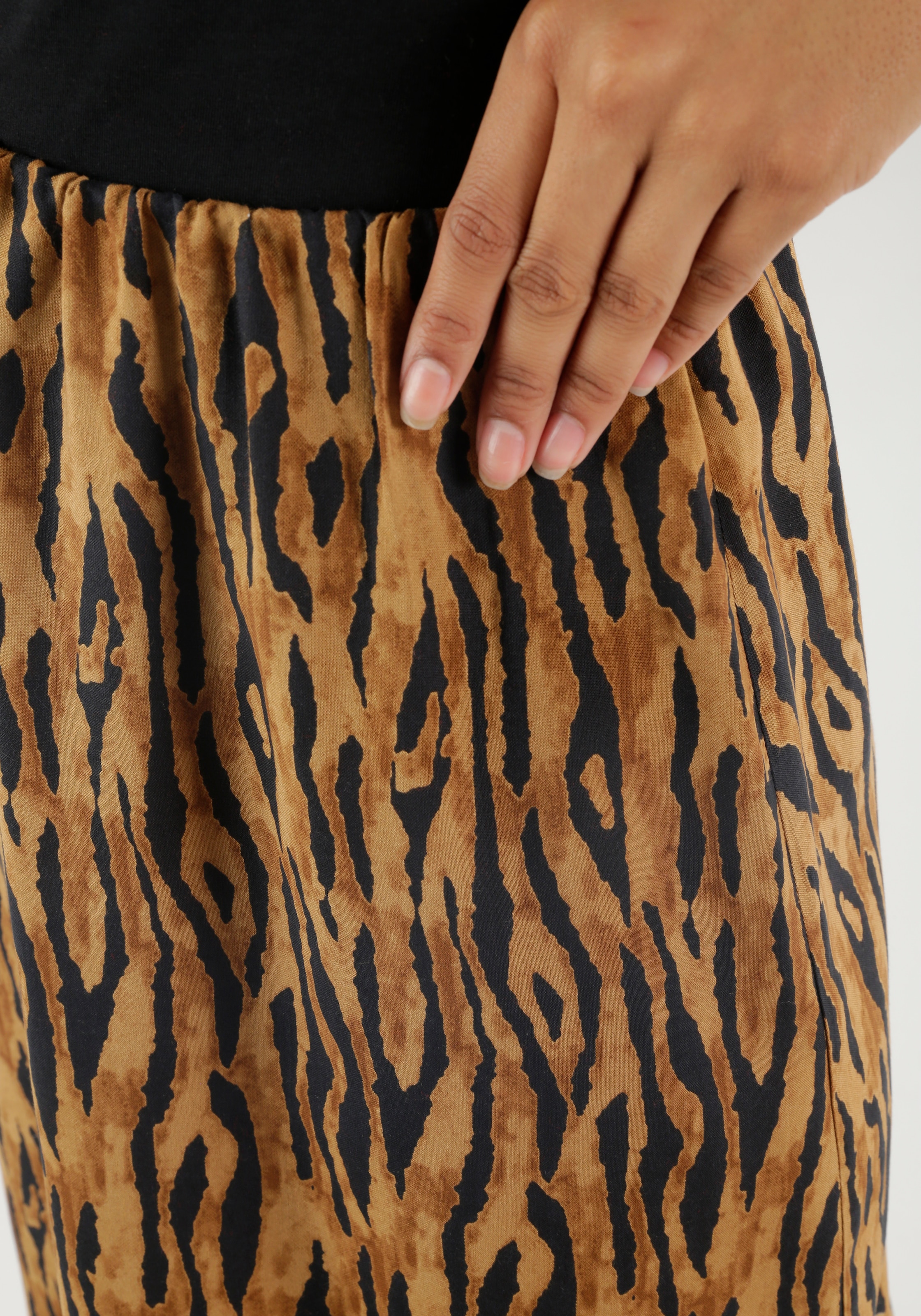 Aniston SELECTED Maxirock, mit Animal-Print - NEUE KOLLEKTION