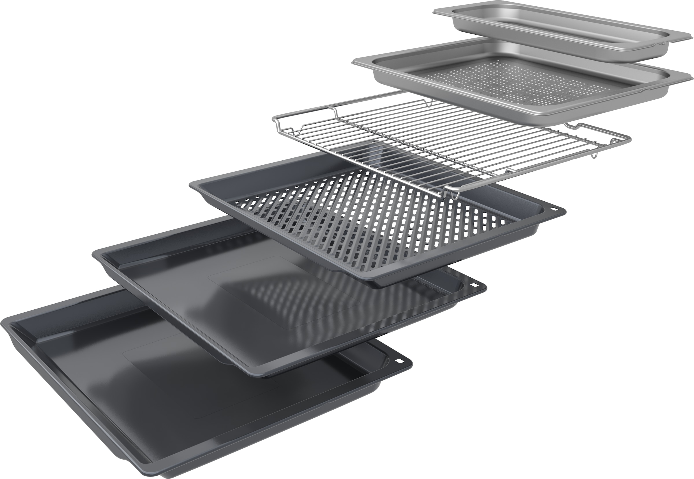 BOSCH Dampfbackofen Serie 8 »HSG7384B2« mit Teleskopauszug nachrüstbar