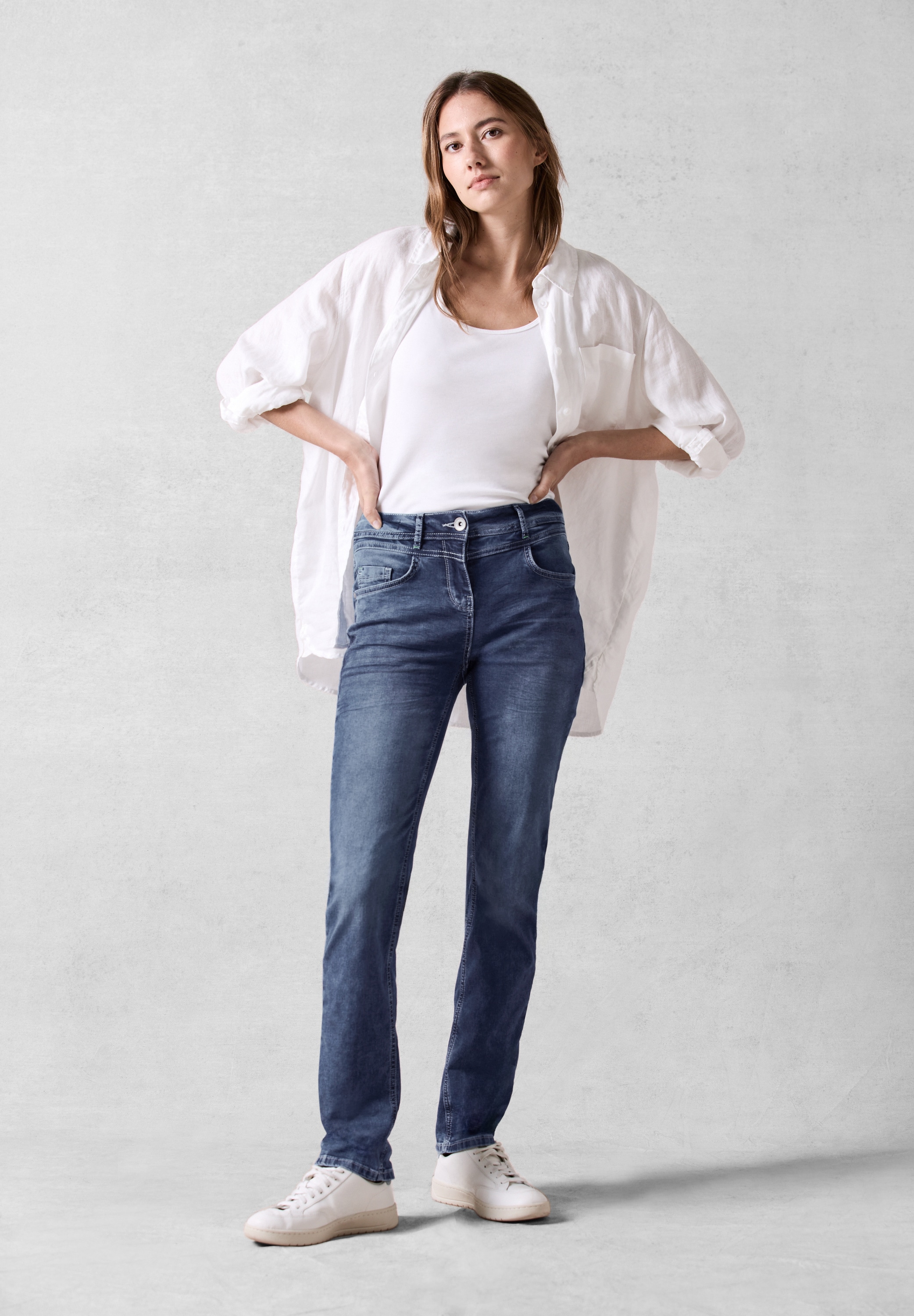 Cecil Slim-fit-Jeans, 5-Pocket-Style
