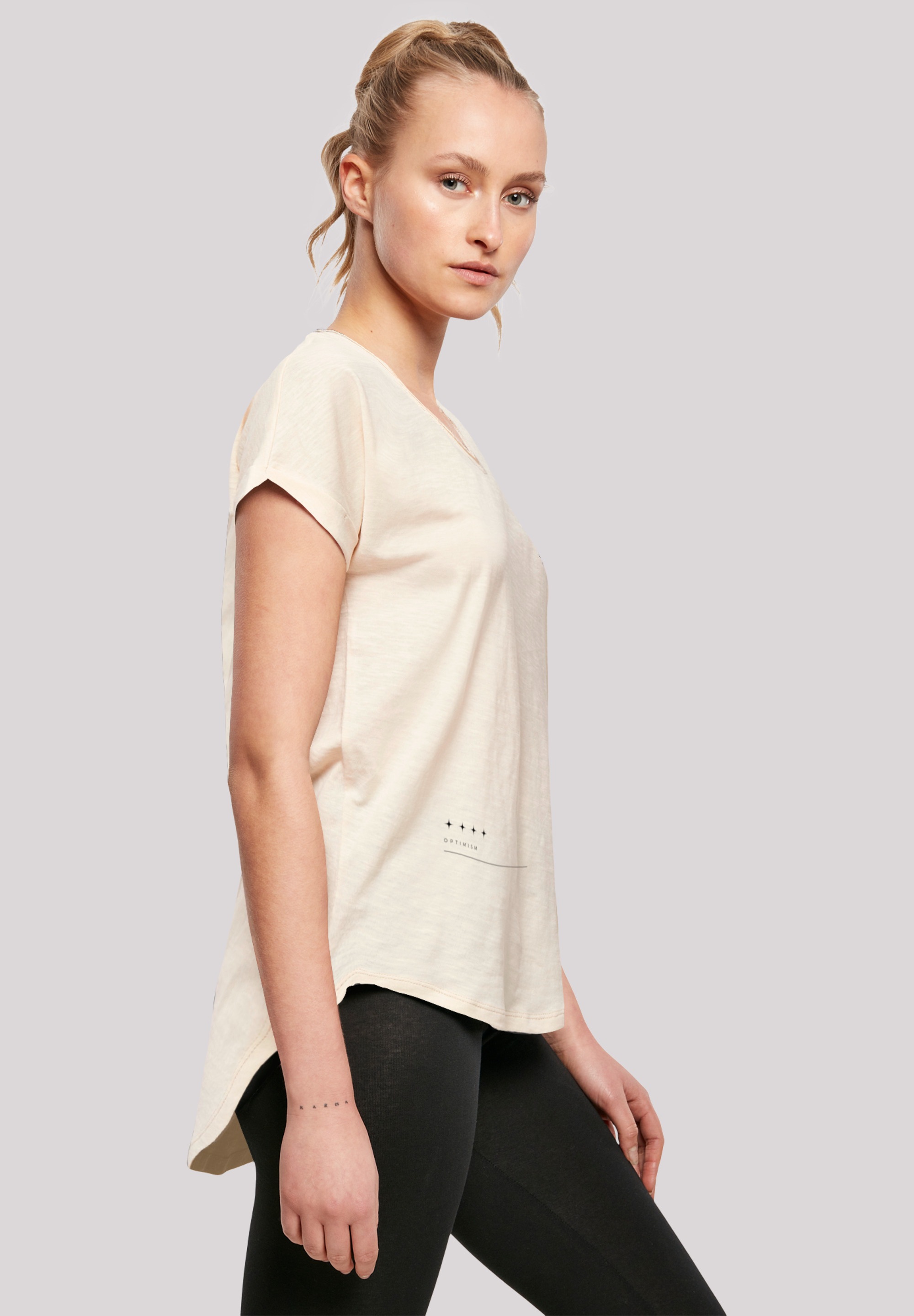 F4NT4STIC T-Shirt »Take It Easy LONG TEE«, Print