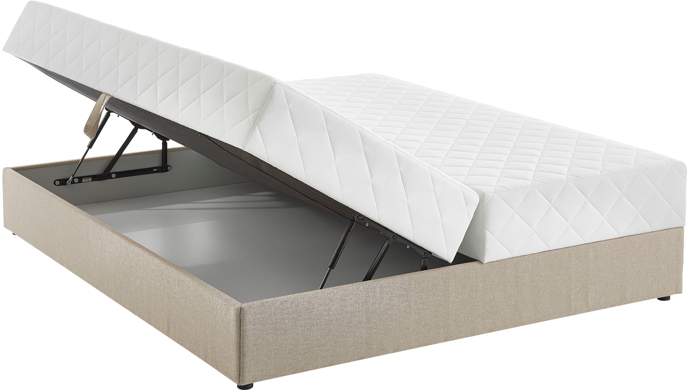 ATLANTIC home collection Boxbett »BELINA«, mit Taschenfederkernmatratze und geräumigem Bettkasten