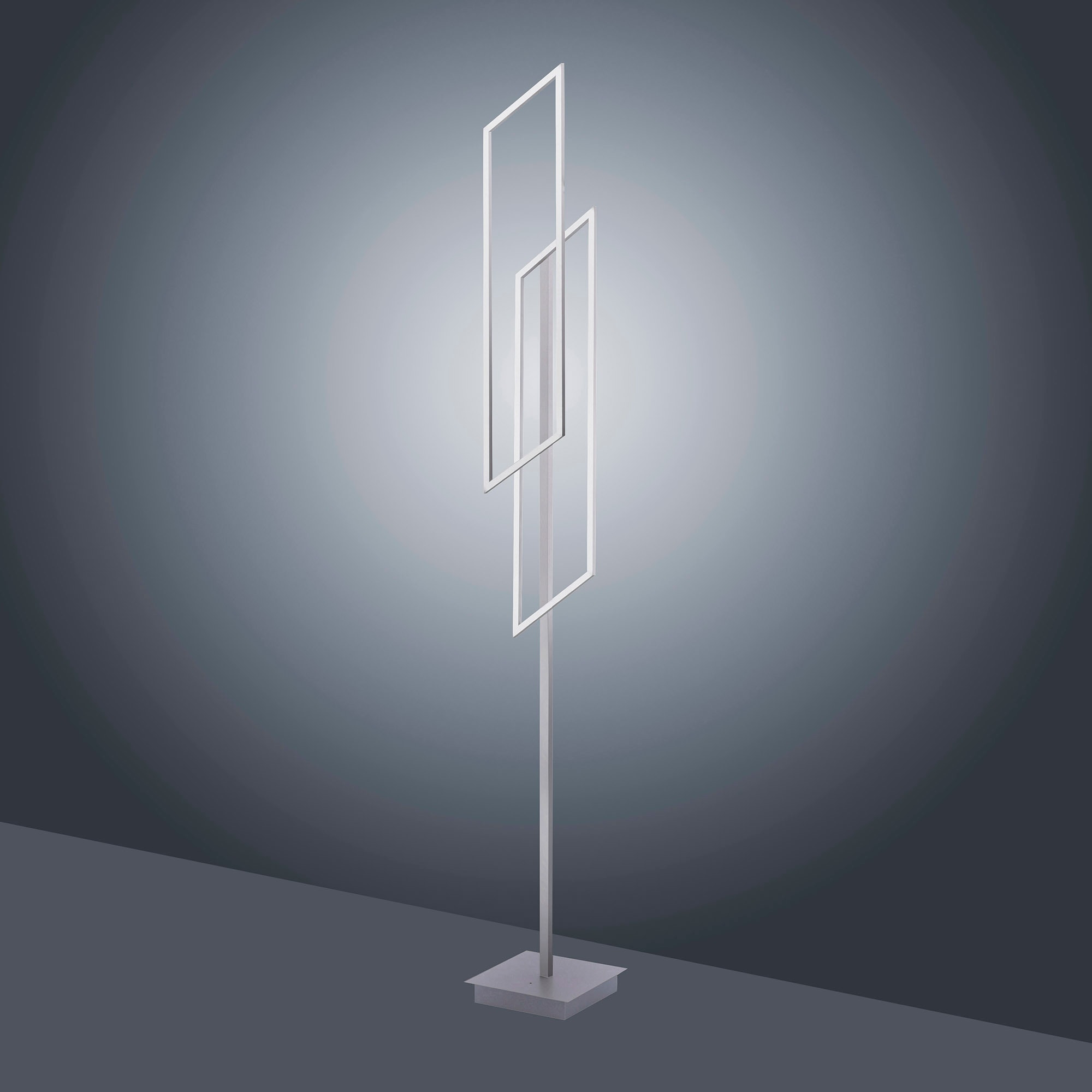 Paul Neuhaus LED Stehlampe Mit CCT-Lichtmanagement; flammig-flammig, Funkfernbedieung; Fußschalter | »Inigo«, 2 Dimmbar; BAUR