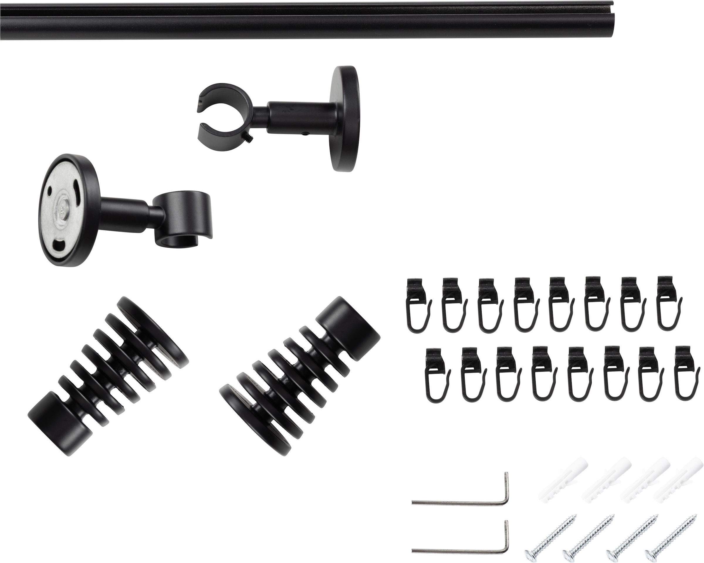 SN DECO GROUP Gardinenstange »Gardinenstange Innenlauf Gap Ø 19 mm, 1-läufig, Fixmaß, verschraubt« Ø 19 mm Fixmaß;kürzbar