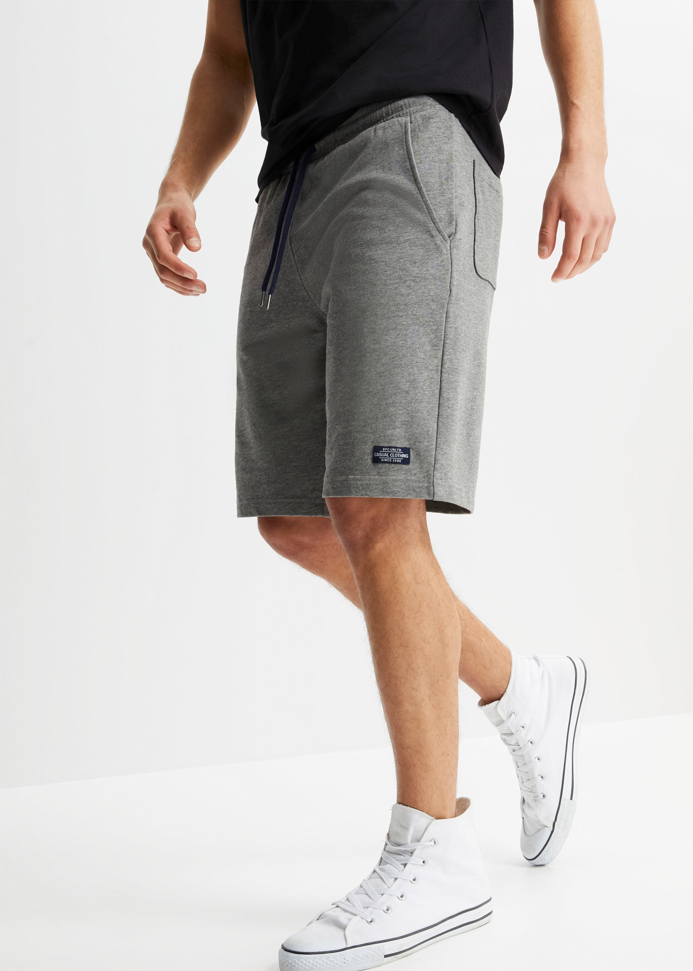 bonprix Sweatbermudas aus Baumwolle, Regular Fit, mit vier Taschen günstig online kaufen