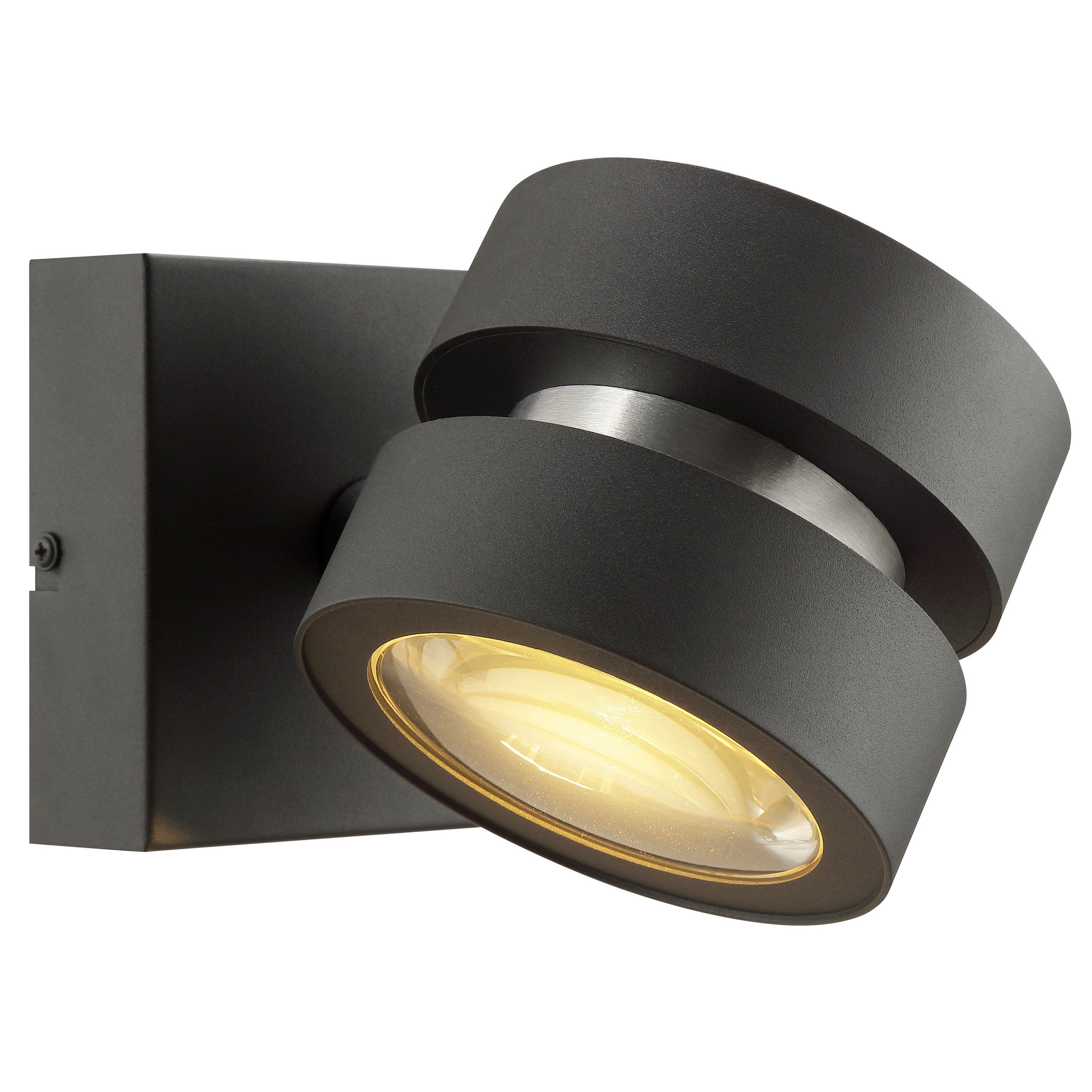 LUMICOUTURE LED Wandleuchte "Glow Sphere", 1, H: 12,5cm, 1 Stk., schwarz, Leuchten, 19,5 x 12,5 x 12,5 cm, 1300 lm 2700 K, dimmbar, Aluminium, schwarz