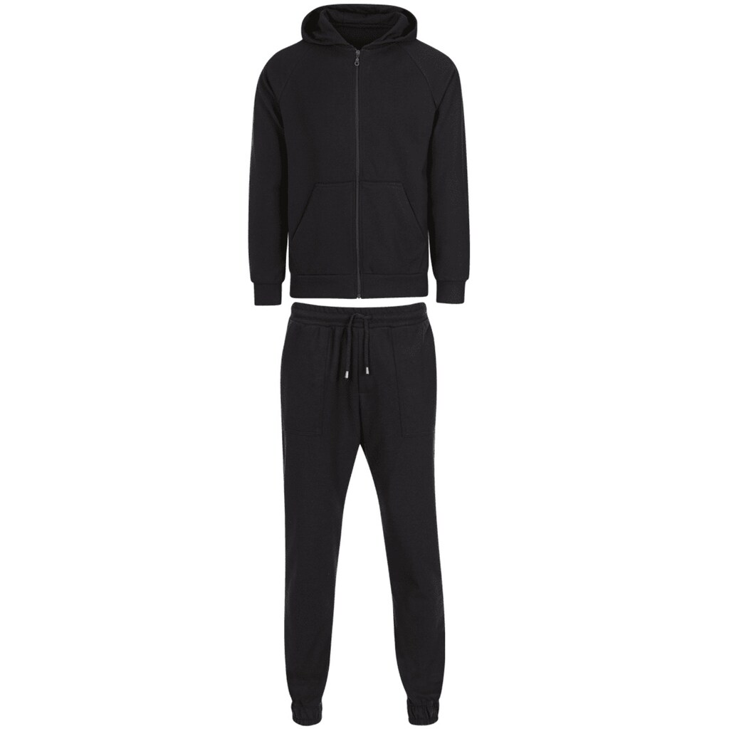 Marken Trigema Trigema Freizeitanzug, mit Kapuzenshirt schwarz Marken Trigema Trigema Freizeitanzug, mit Kapuzenshirt schwarz