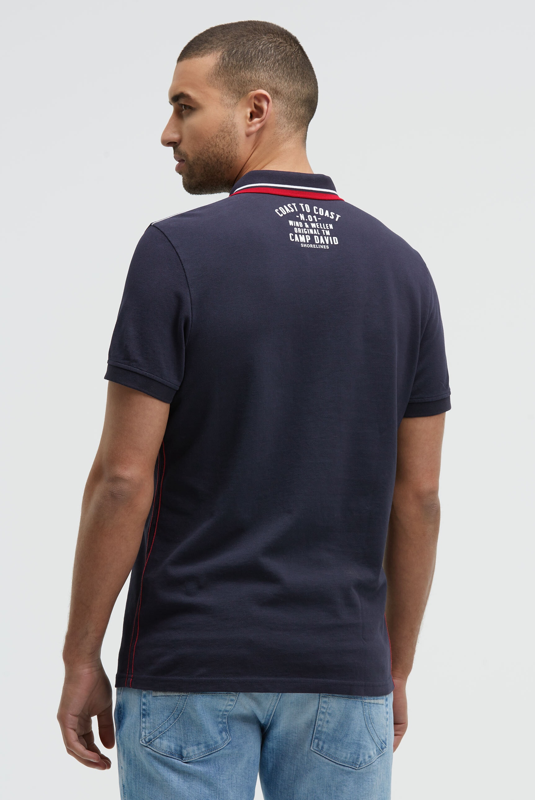 CAMP DAVID Poloshirt aus Baumwolle