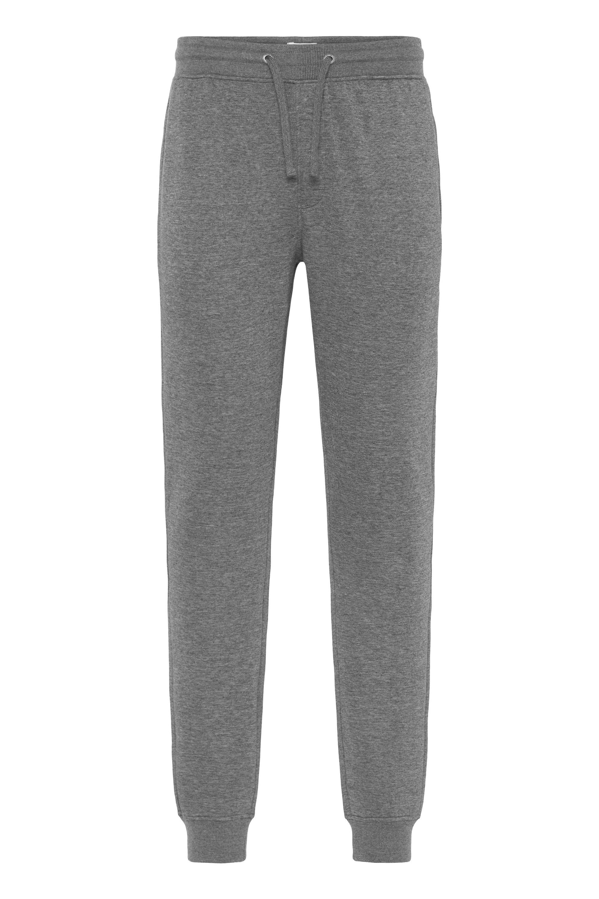 !solid Sweathose SOLID "Sweathose SDAUGULUS", Herren, Gr. XXL, N-Gr, grau (dunkelgrau melange), Obermaterial: 65% Polyester PES. 35% Baumwolle CO., Hosen Sweathose