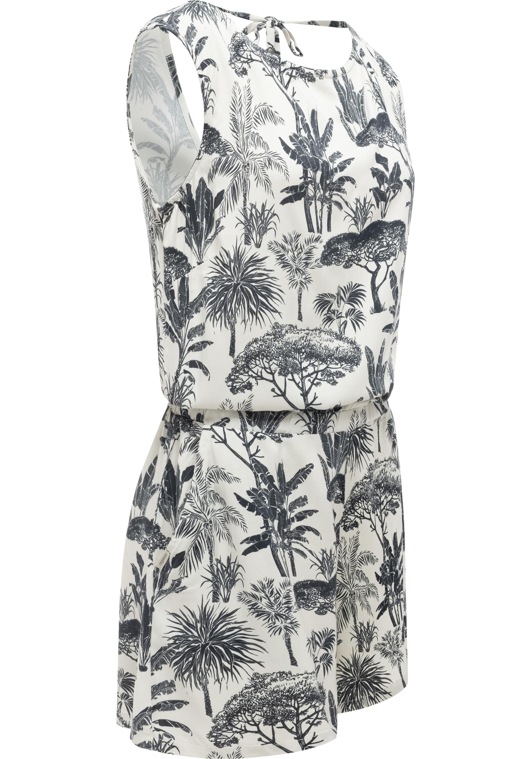 Ragwear Jumpsuit »Zella« schicker, kurzer Damen Overall mit floralem Print