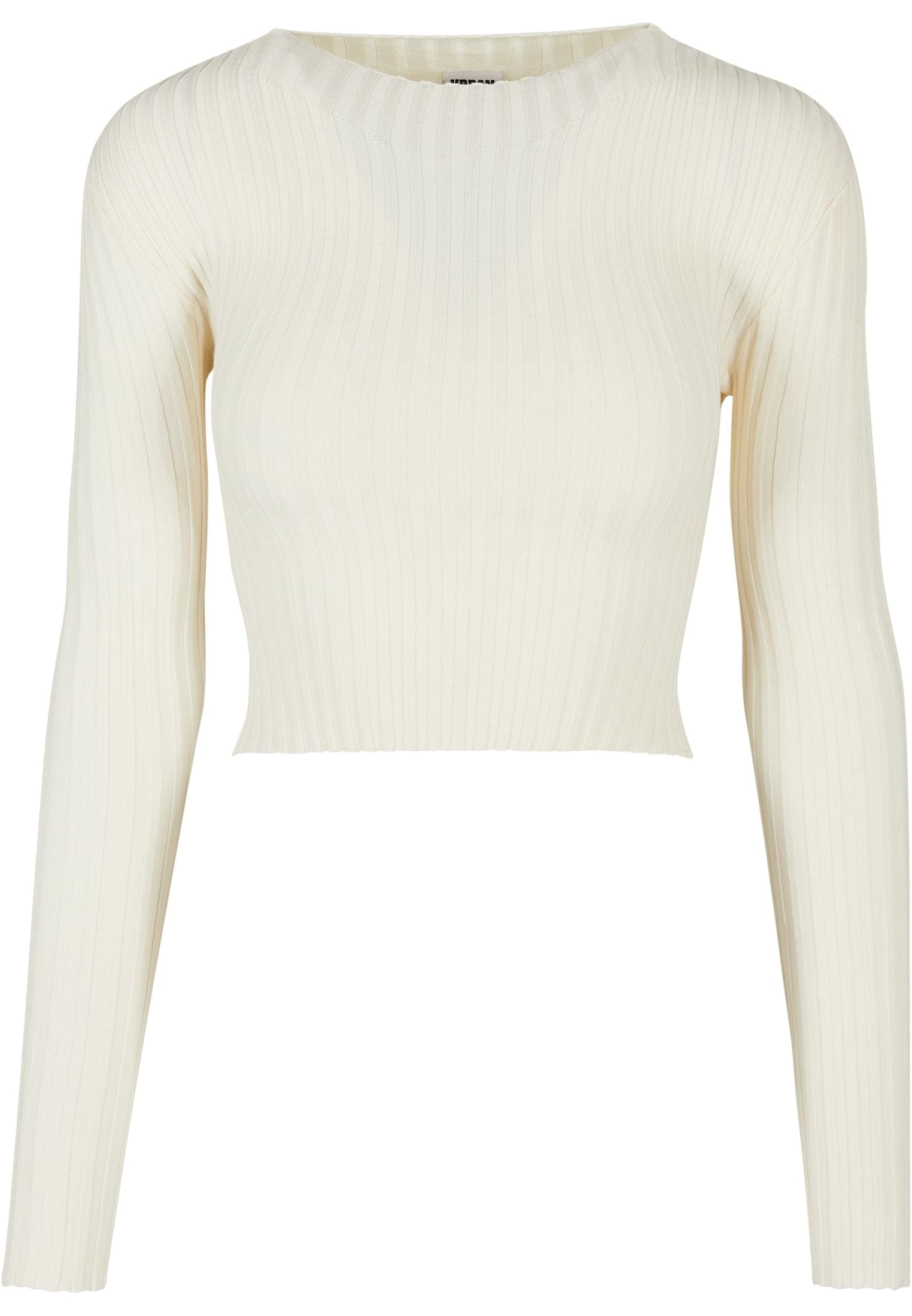 Rundhalspullover »Urban Classics Damen Ladies Short Rib Knit Twisted Back Sweater«