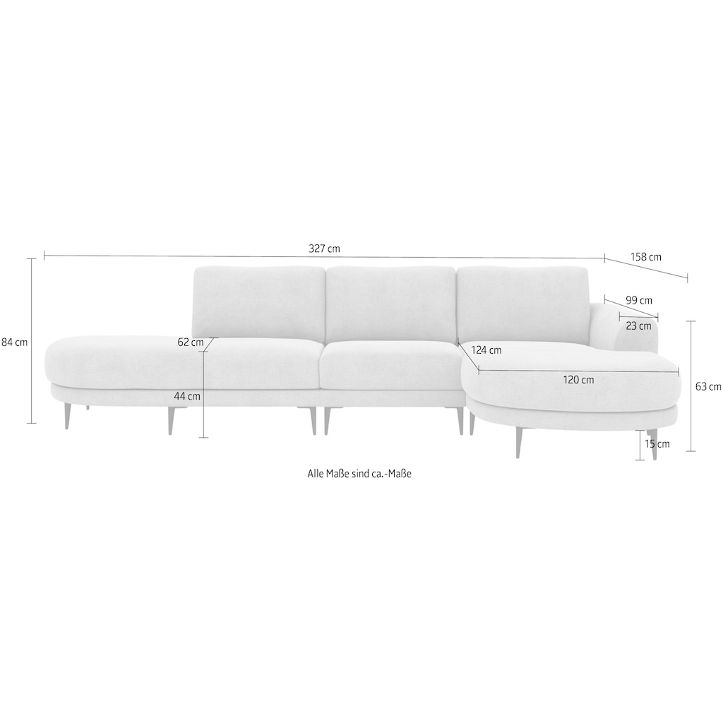 andas Ecksofa »Sersan, L-Form,«