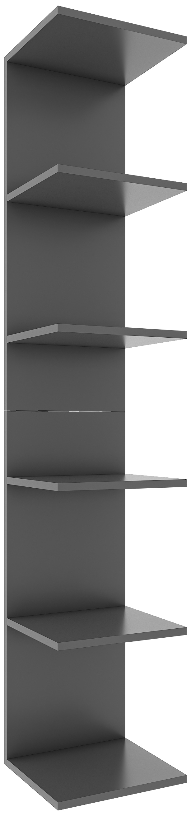VCM Wandregal »VCM Holzregal hängend | platzsparendes Regal | Maße: H. 180 x B. 35 x T. 30 cm | Elegantes Regal hängend | Aufbewahrungsregal | Bücherregal | Wandboard - Lazas«