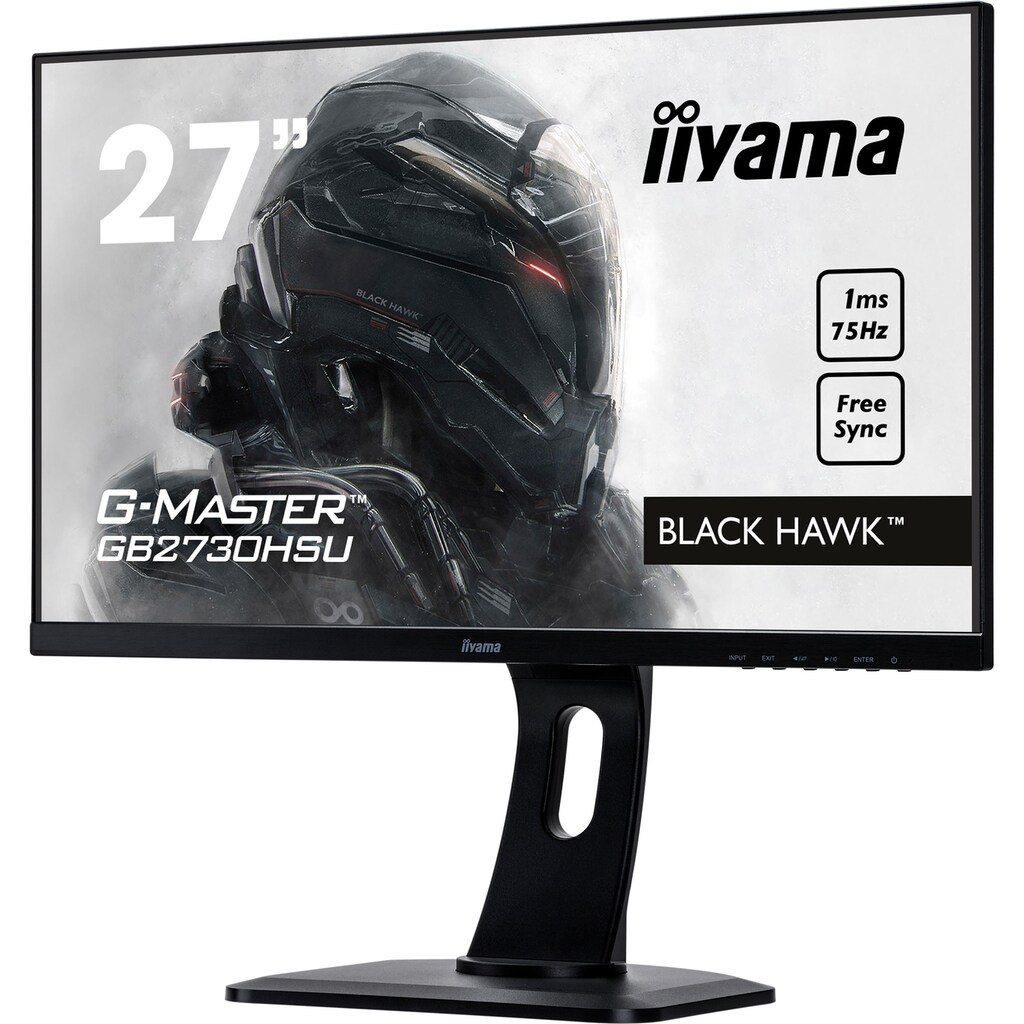 Iiyama LED-Monitor »G-MASTER GB2730HSU«, 68,6 cm/27 Zoll, 1920 x 1080 px, Full HD, 1 ms Reaktionszeit, 75 Hz