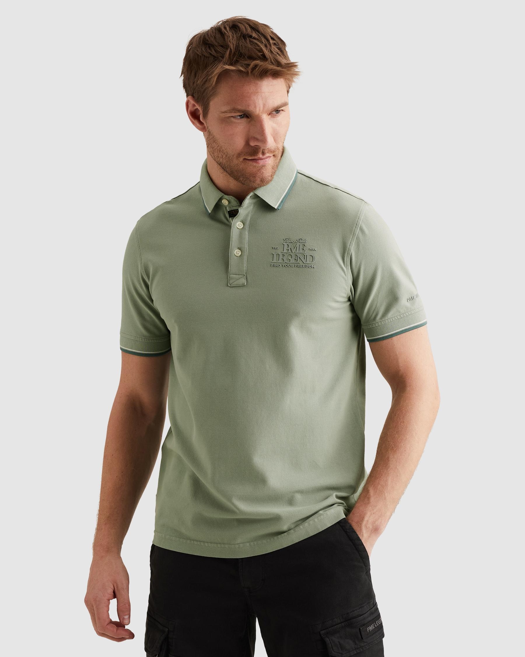 PME LEGEND Poloshirt "Short sleeve polo stretch pique" Regular fit, Kurzarm, casual Stil