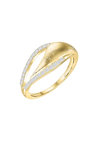 Fingerring »585 Gold bicolor Zirkonia weiß«