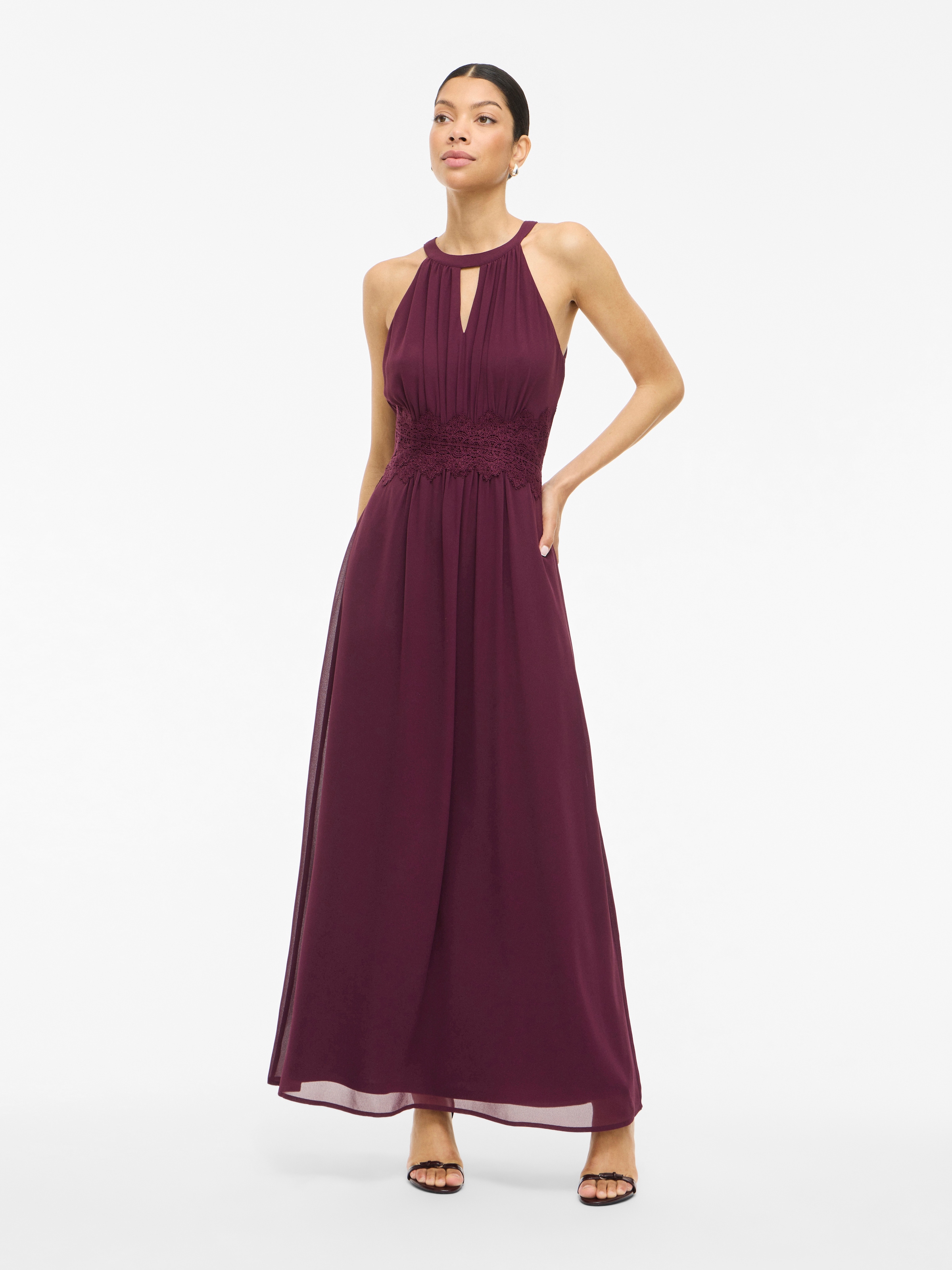 Vila Maxikleid "VIMILINA HALTERNECK MAXI DRESS - NOOS" günstig online kaufen