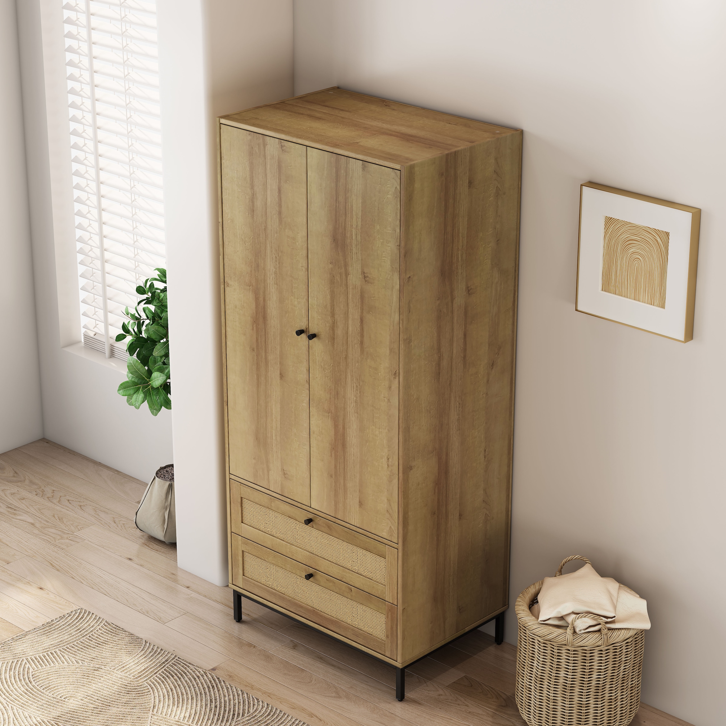 OTTO home Kleiderschrank »Montala Schlafzimmerschrank Garderobe Boho Design Bestseller«