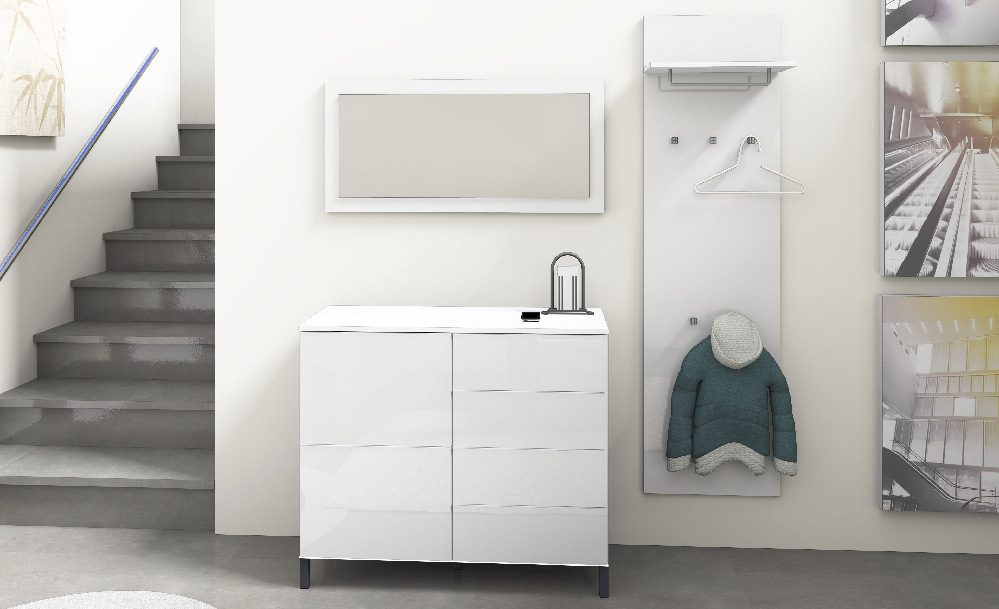 Thumbnail - borchardt Möbel Garderoben-Set 3 Stk. tlg.