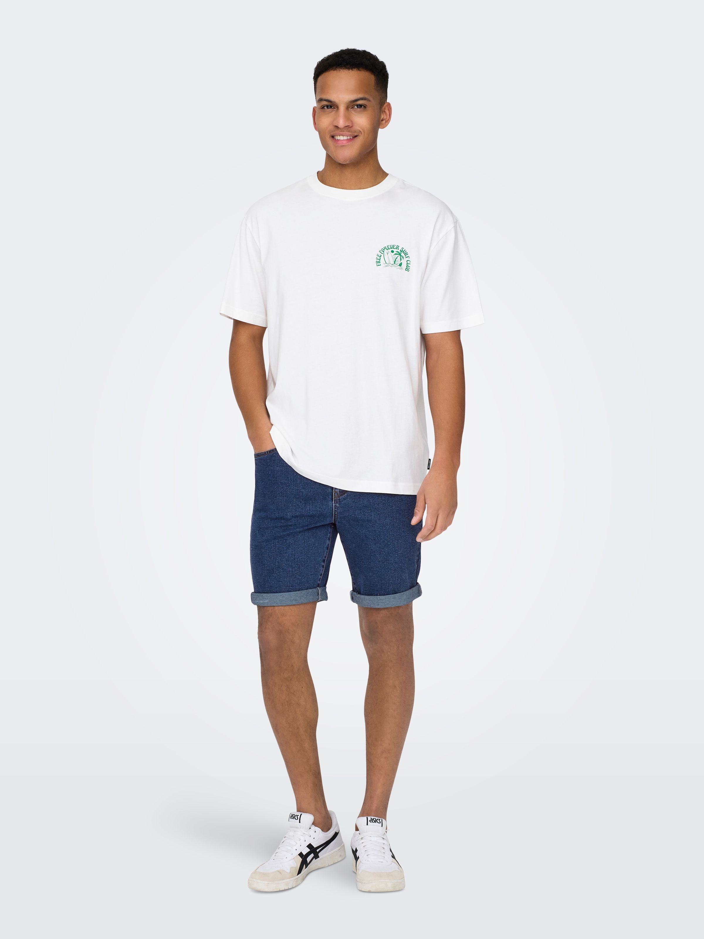 ONLY & SONS Shorts »ONSPLY MBD 9039 PIM DNM SHORTS«