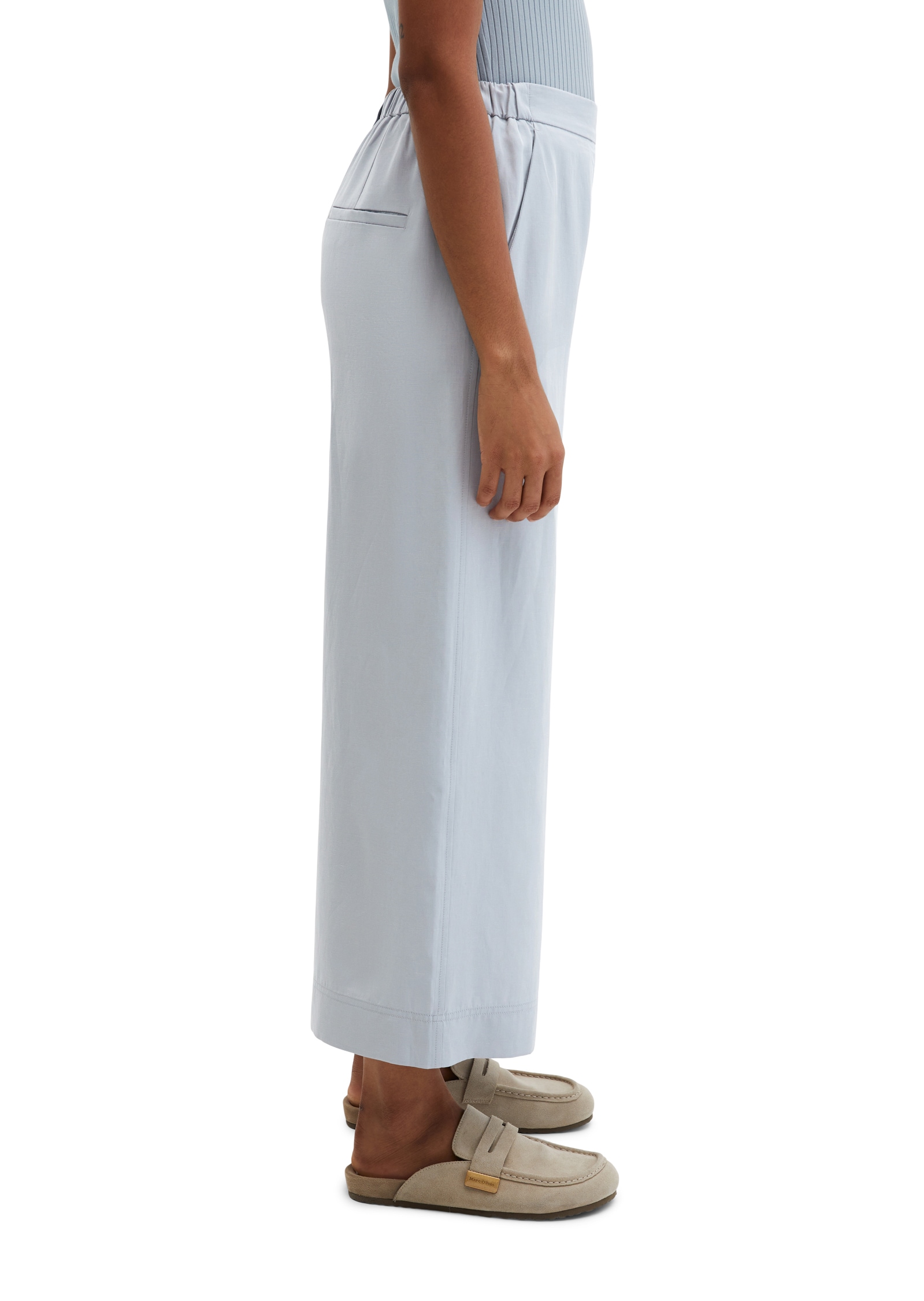 Marc O'Polo Dehnbund-Hose »MARGO WIDE«  Model Margo wide aus Lyocell-Leinen-Mix, elastischer Bund