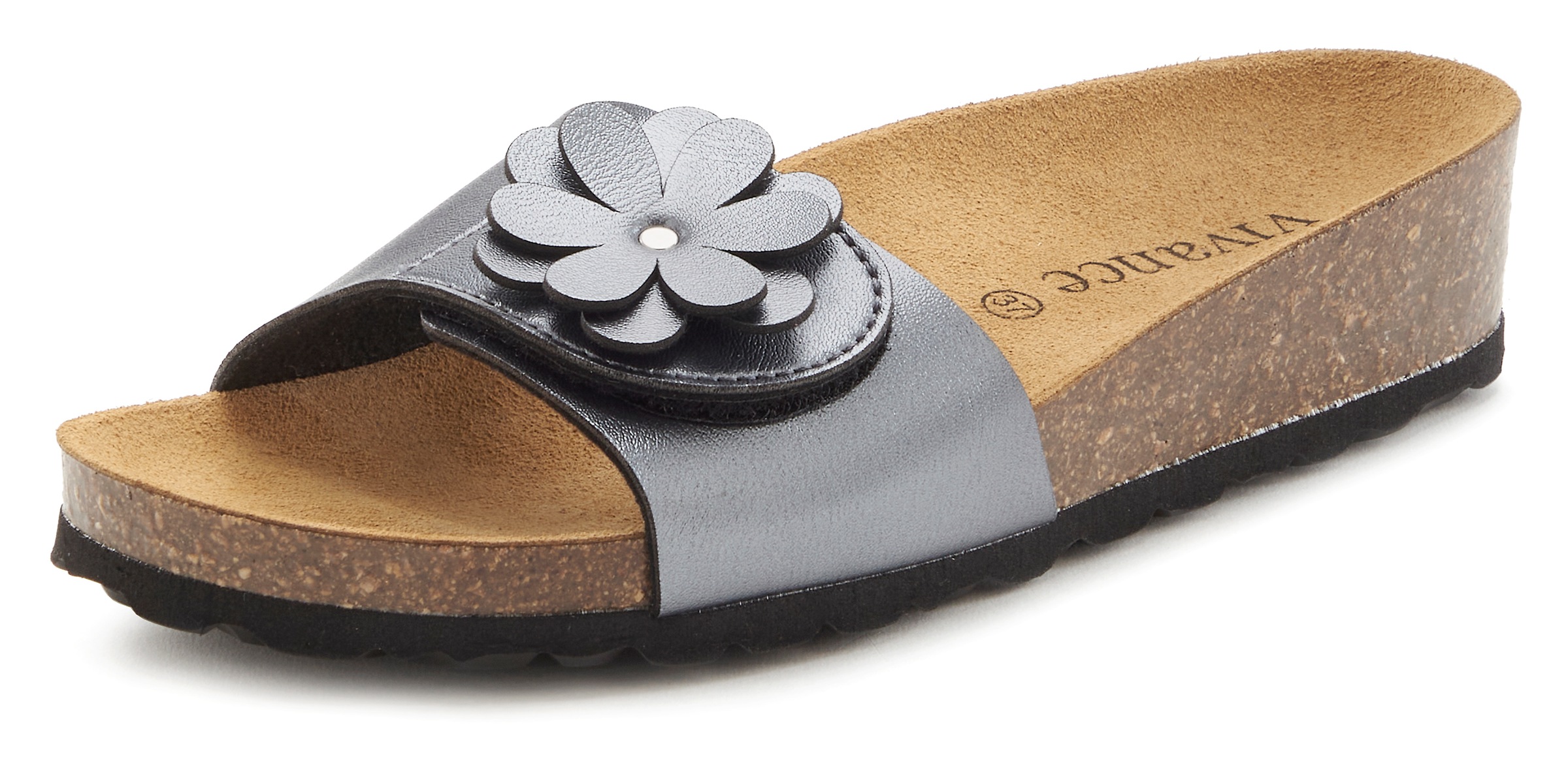 Vivance Pantolette "Mule, Sandale, offener Schuh", mit Komfortkorkfußbett a günstig online kaufen