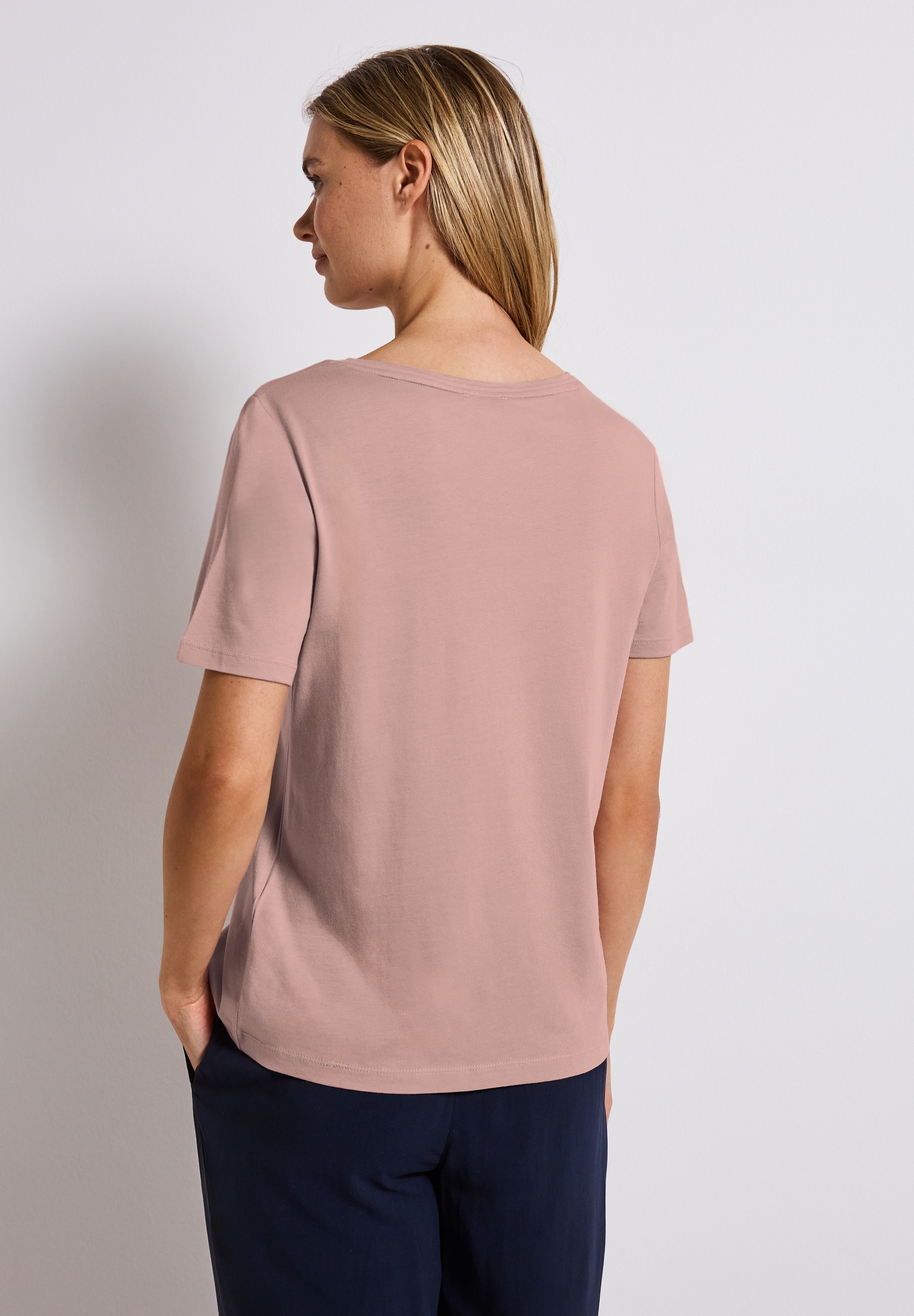 STREET ONE T-Shirt, mit V-Ausschnitt