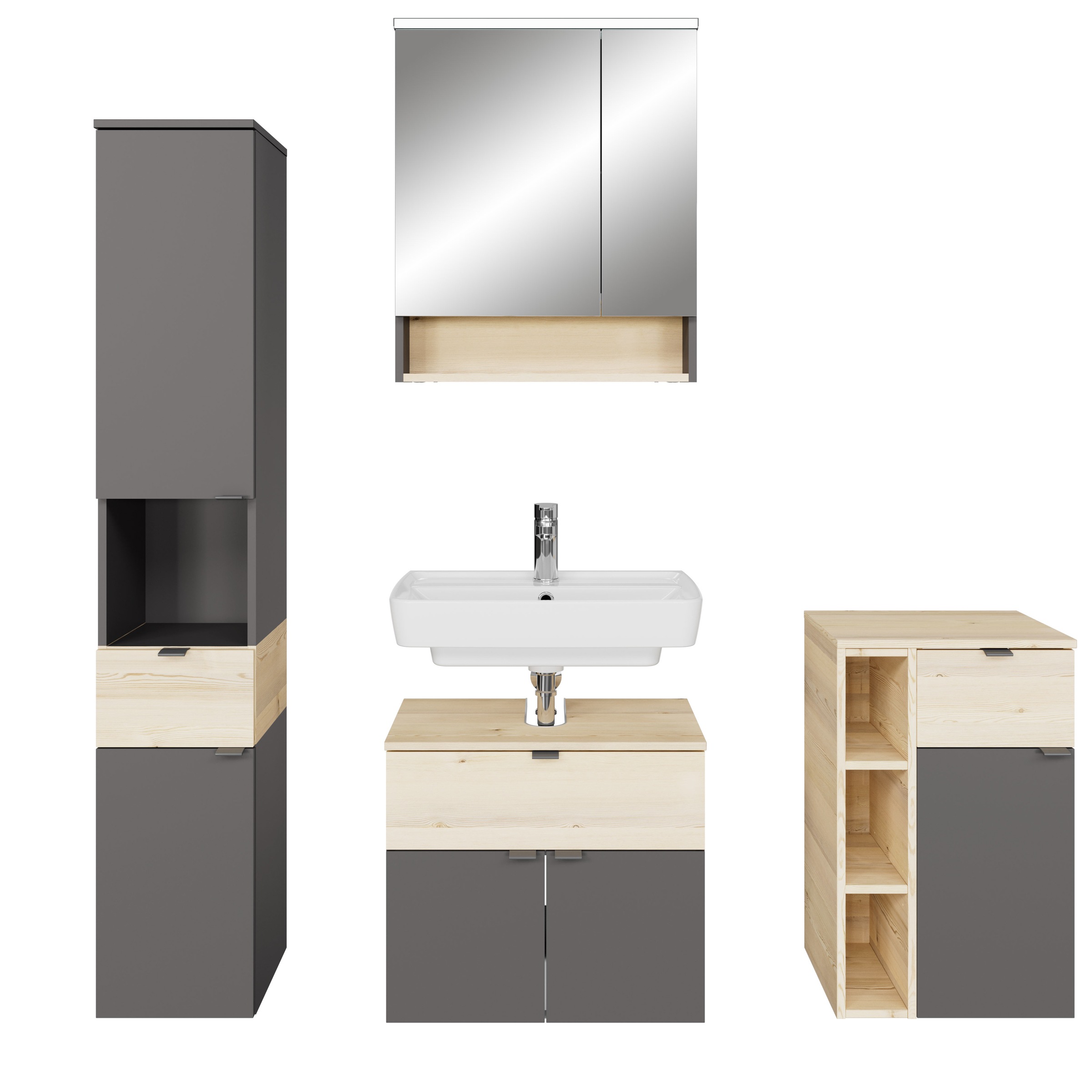 Saphir Badmöbel-Set »Quickset 394«, (Komplett-Set, 4 St.)